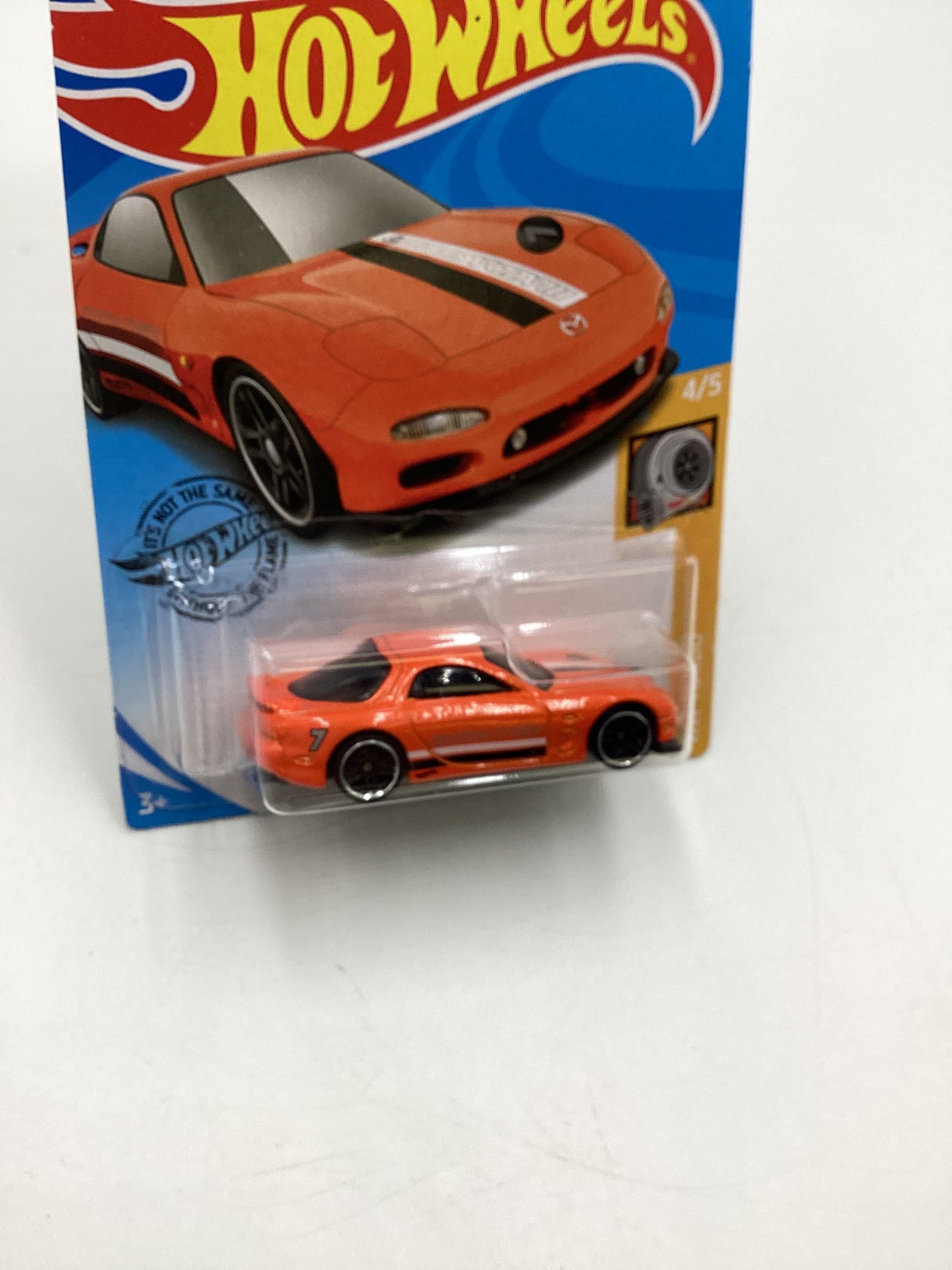 2020 Hot wheels Turbo #43 95 Mazda RX-7 Orange 86A