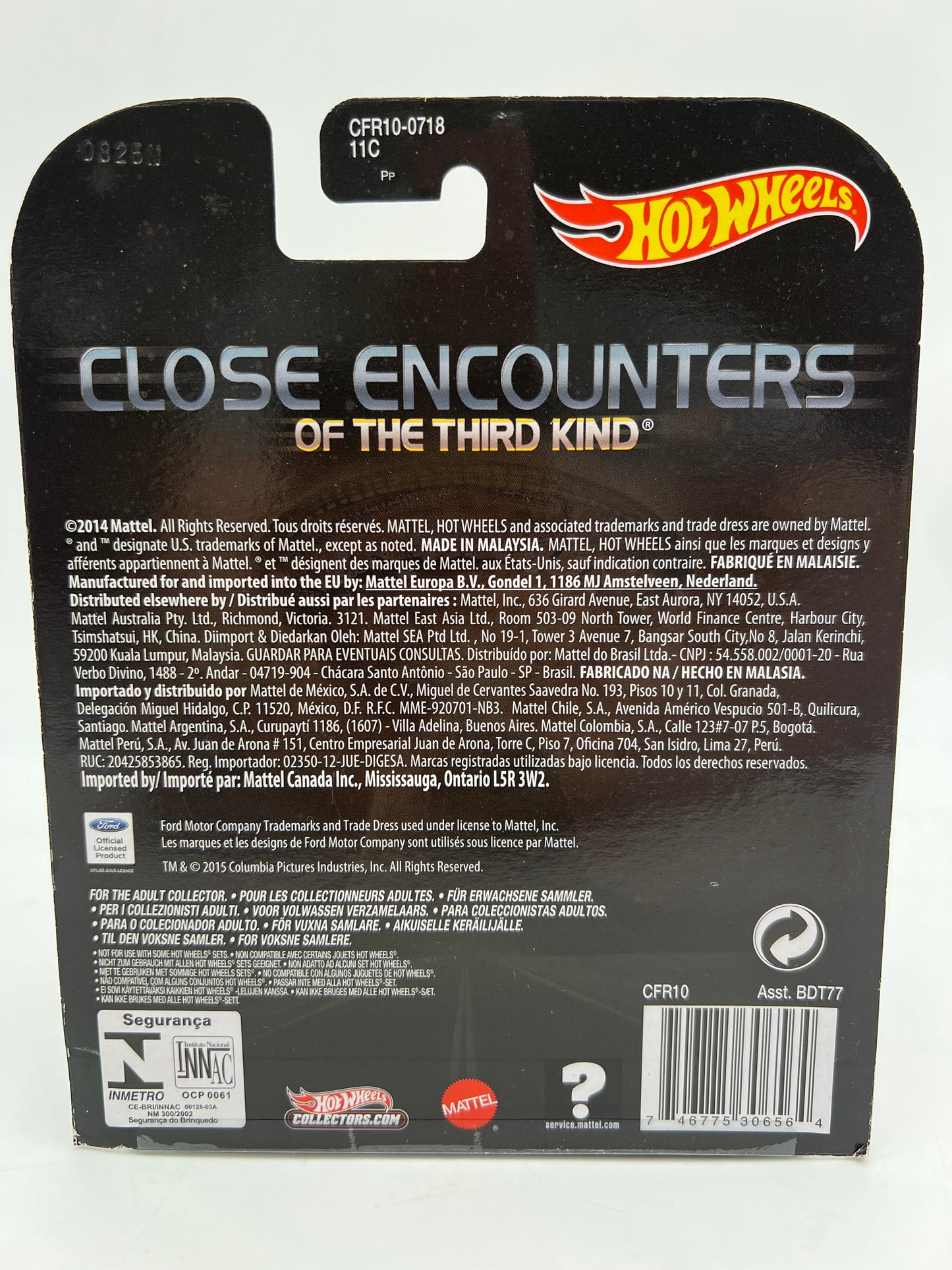 Hot Wheels Retro Entertainment Close Encounters Ford F-250 Yellow W/Protector