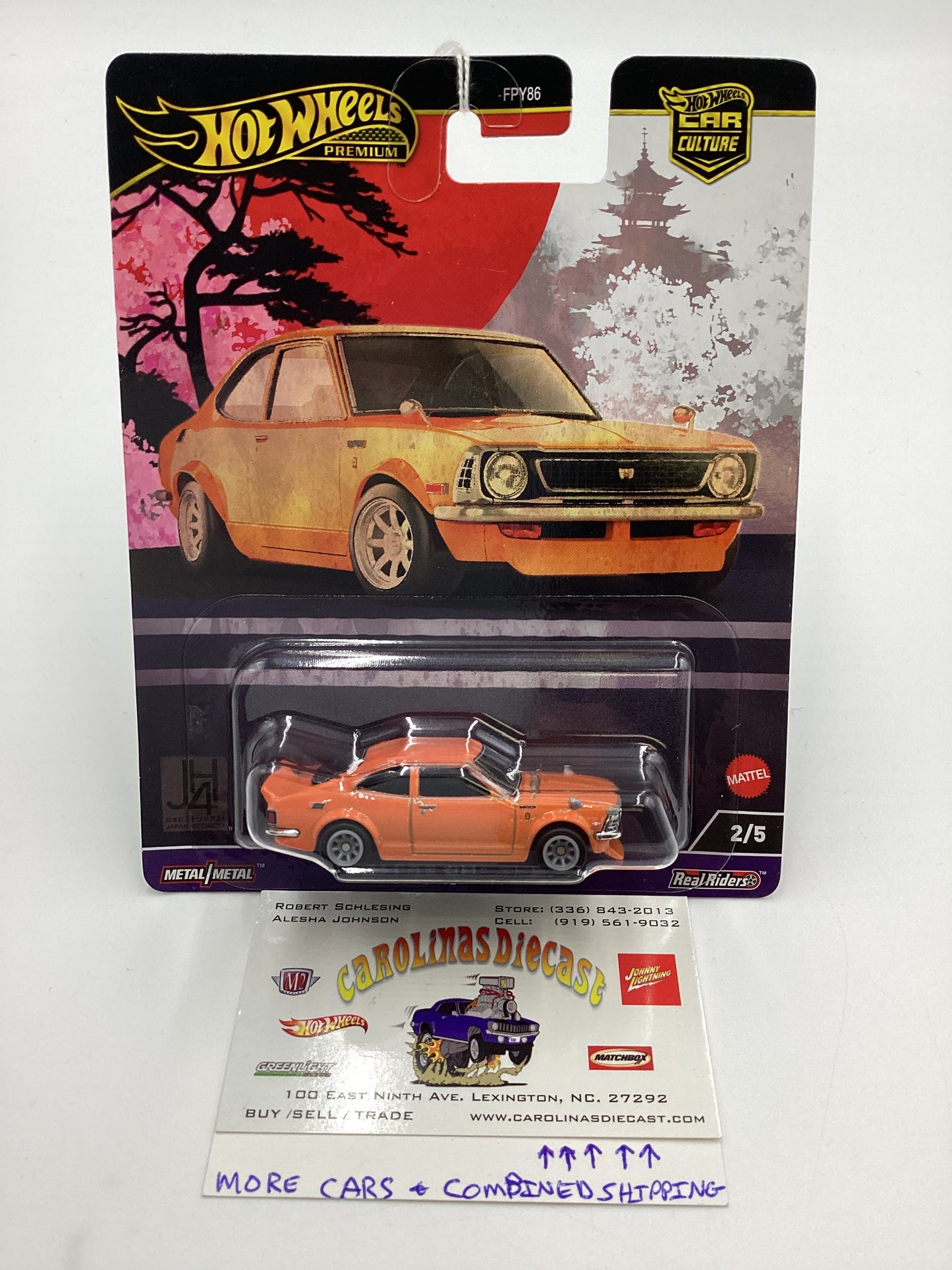 2024 Hot Wheels Japan Historics 4 #2 72 Toyota Corolla Levin Orange 244E