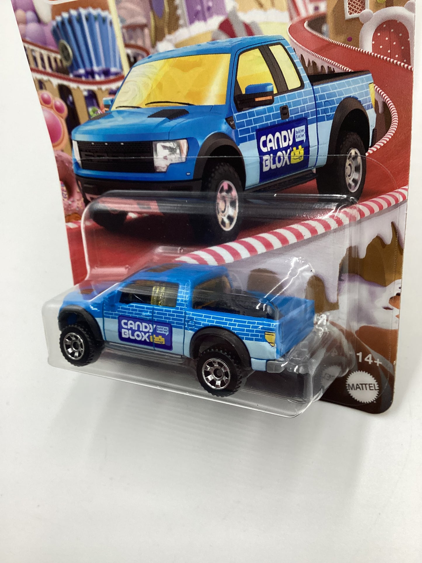 2024 Matchbox Candy Series Fluffy Stuff #6 2010 Ford F150 SVT Raptor Blue 160M