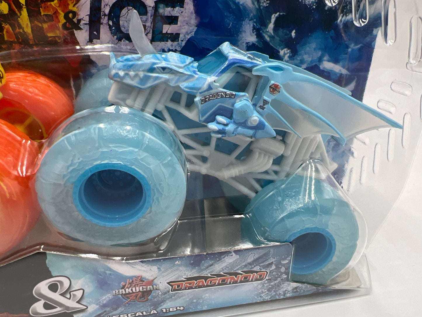 Monster Jam Fire & Ice Walmart Exclusive Whiplash & Dragonoid 136C