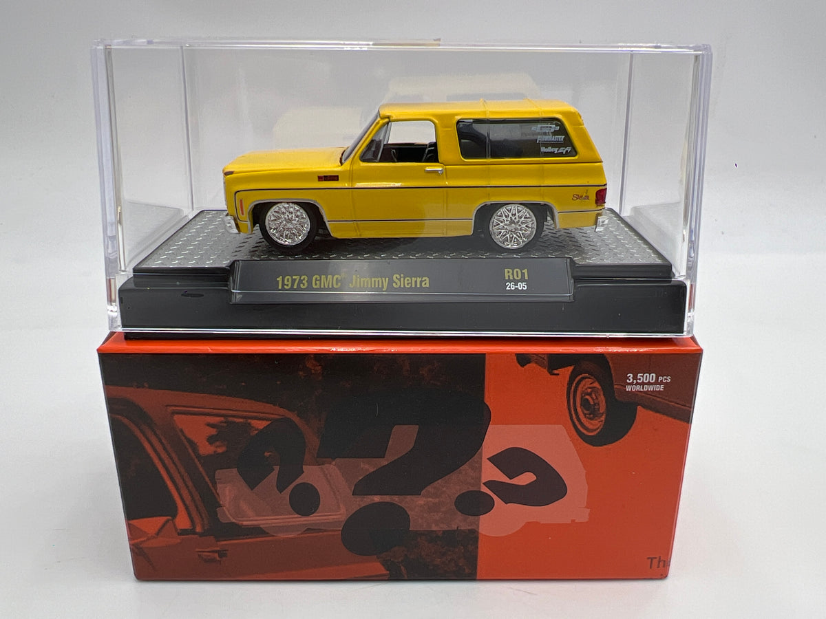 2026 M2 Machines R01 Blind Box 1973 GMC Jimmy Sierra Yellow W/Box