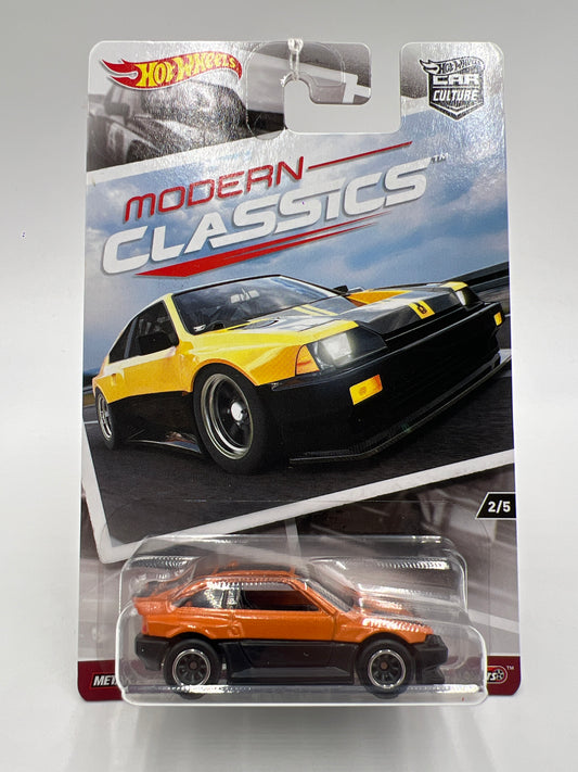 Hot Wheels Premium Modern Classics #2 85 Honda CR-X Orange/Black 244M