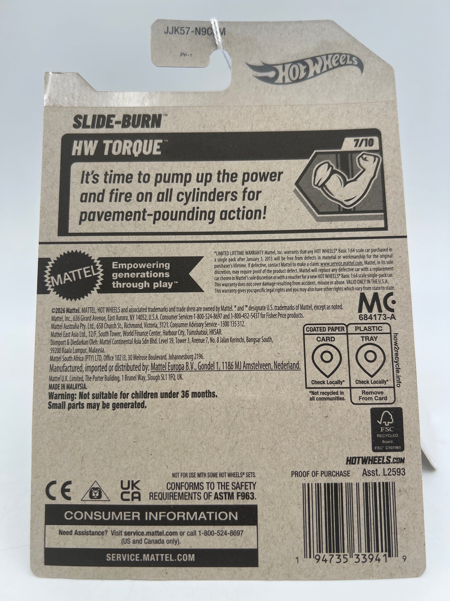 2026 Hot Wheels M Case #232 Slide-Burn Blue