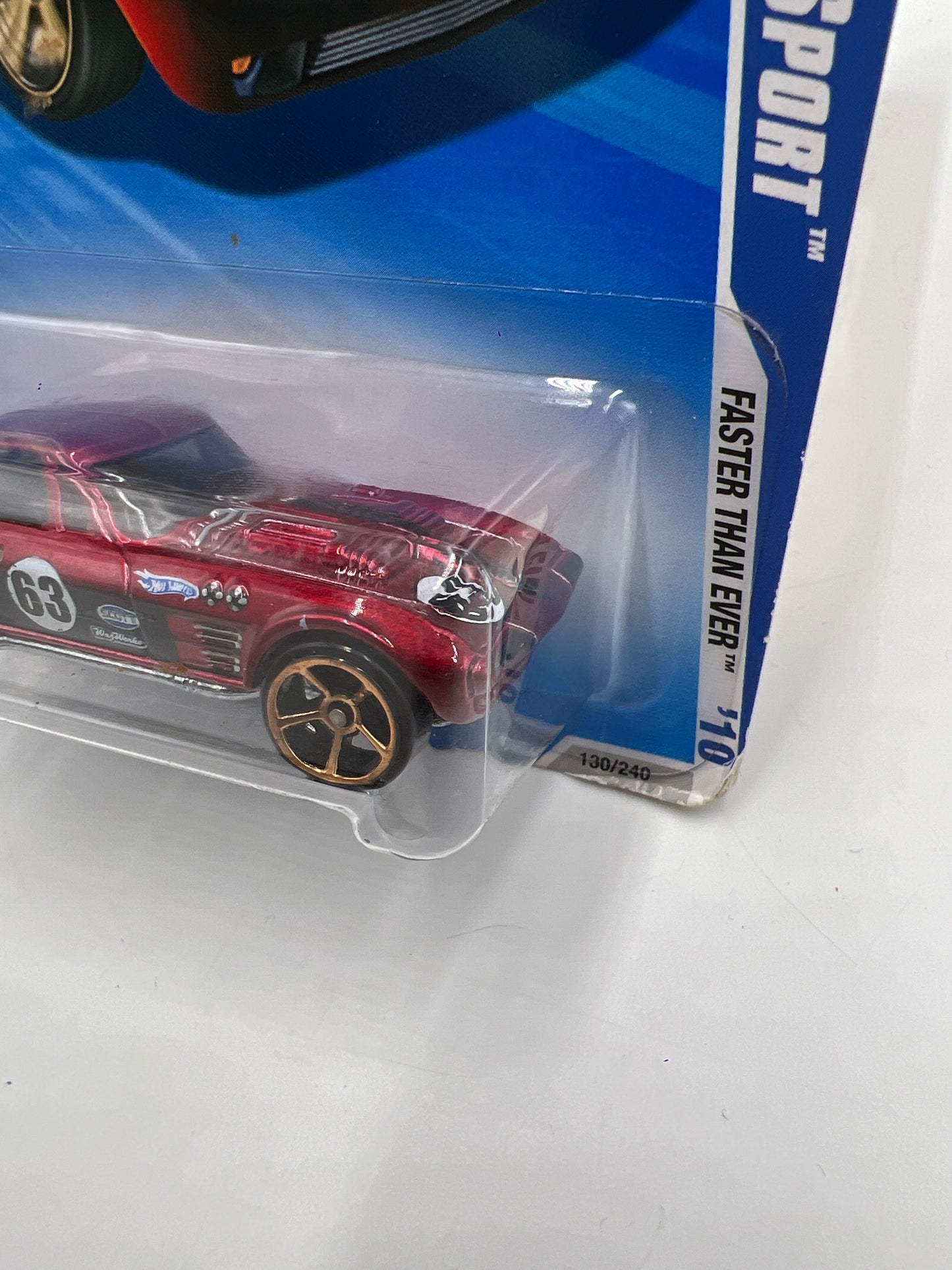 2010 Hot Wheels Faster Than Ever #130 Corvette Grand Sport Red 1C