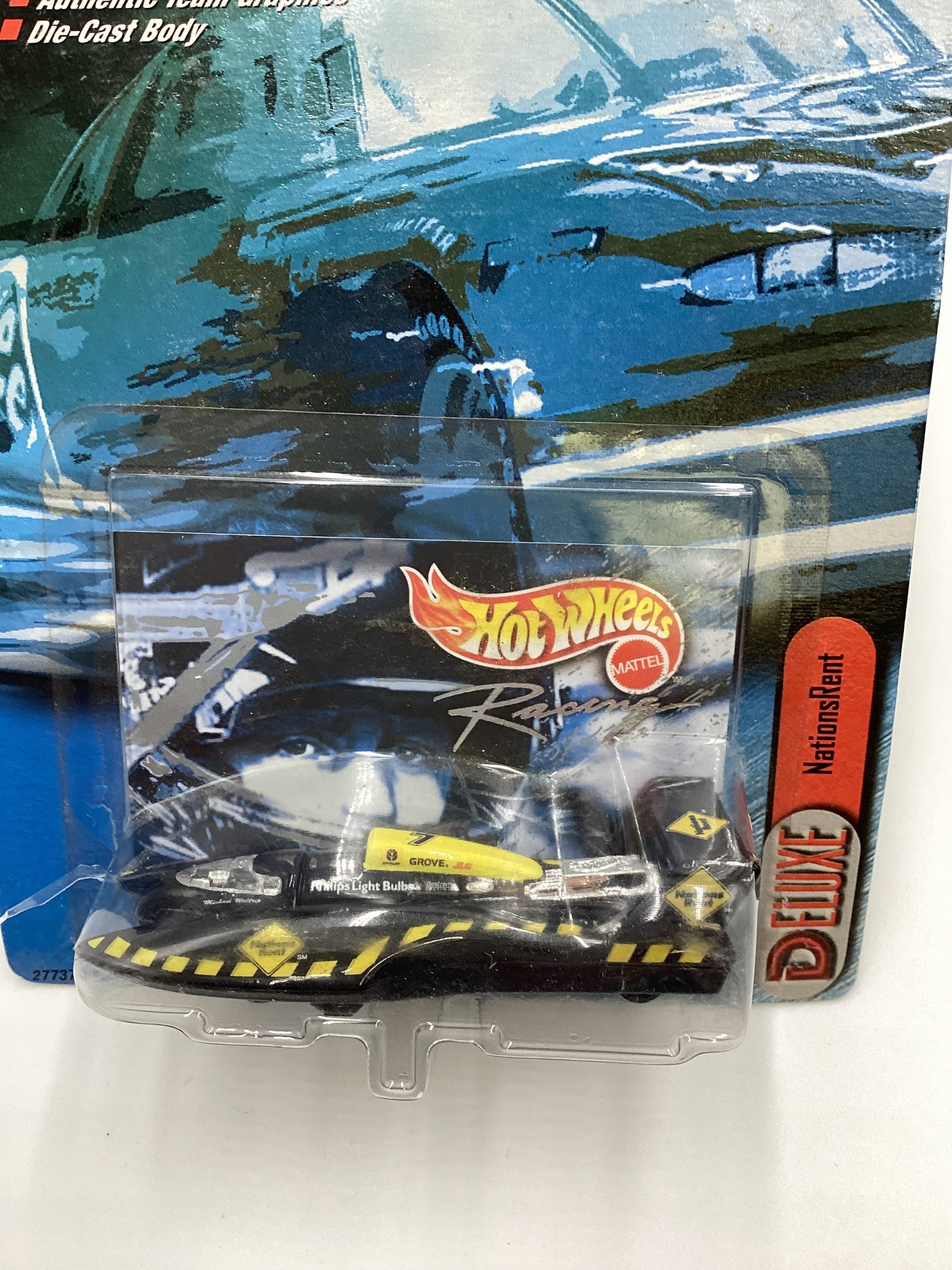 Hot Wheels Racing Hydroplane Series #3 Nationsrent Hydroplane *Cracked Blister*