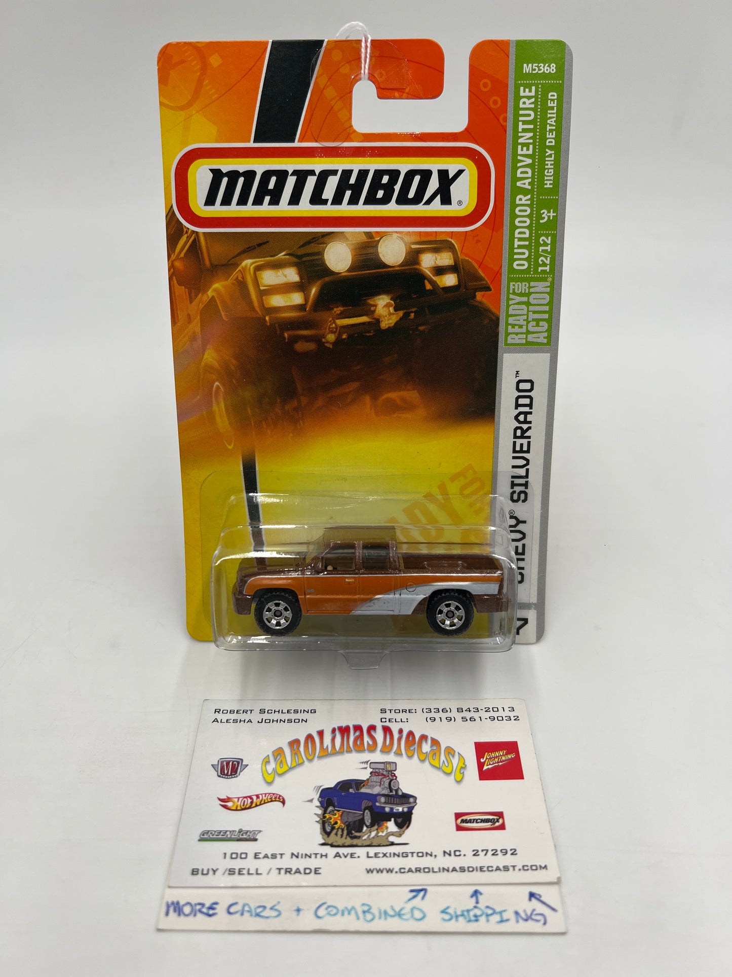 Matchbox Outdoor Adventure #87 Chevy Silverado Orange/Brown 209D