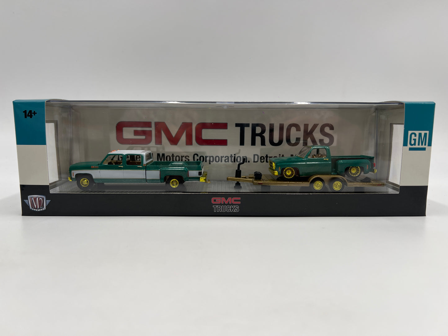 M2 Machines Auto Haulers CHASE 1973 GMC Sierra 3500 & 1976 GMC Sierra Grande 15  R88