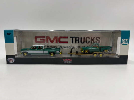 M2 Machines Auto Haulers CHASE 1973 GMC Sierra 3500 & 1976 GMC Sierra Grande 15  R88