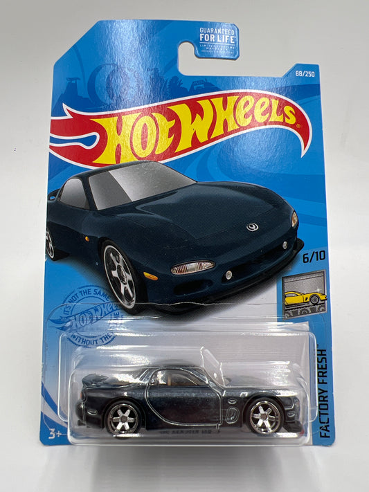 2021 Hot Wheels Super Treasure Hunt #88 95 Mazda RX-7 Black W/Protector
