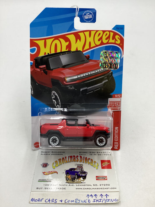 2023 Hot Wheels #116 GMC Hummer EV Red Edition Factory Sealed 150i