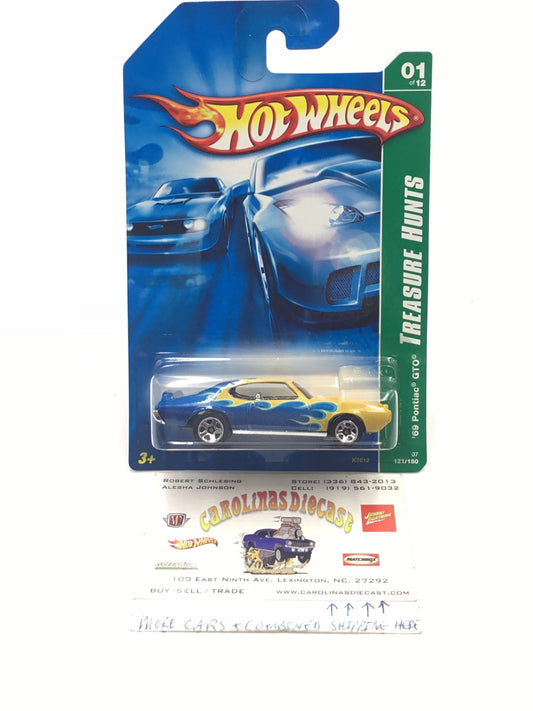 2007 Hot Wheels Treasure Hunt #121 Pontiac GTO AA3