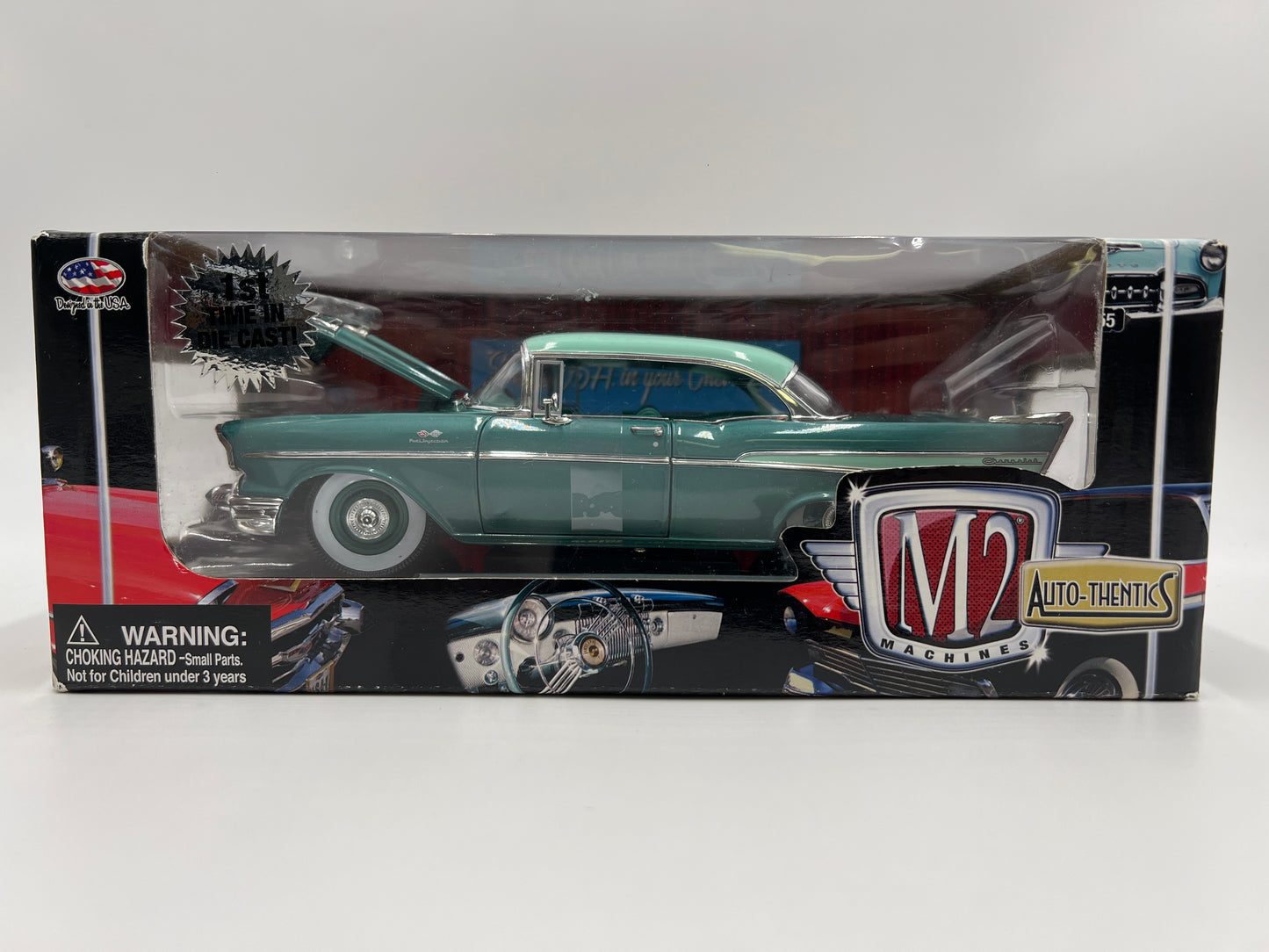 M2 Machines 1/24 CHASE? Auto-Thentics 1957 Chevrolet 210 Hardtop Green 08-06 VHTF