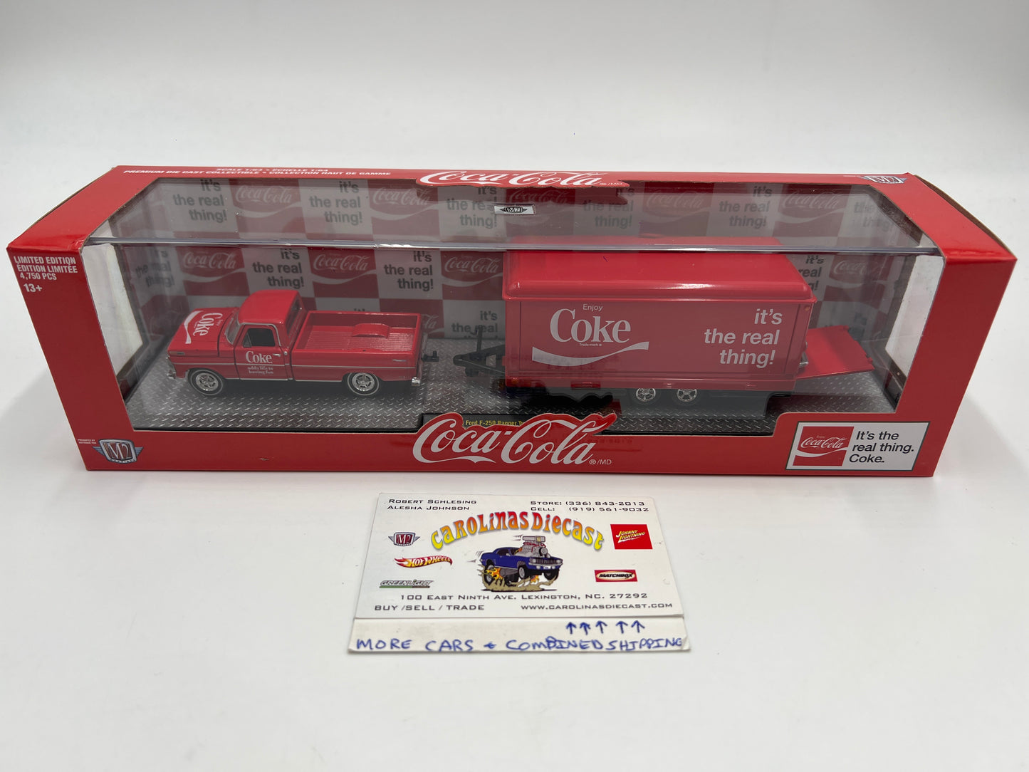 M2 Machines Auto Haulers Coca Cola 1969 Ford F-250 Ranger Truck & 1949 Mercury Custom TW02