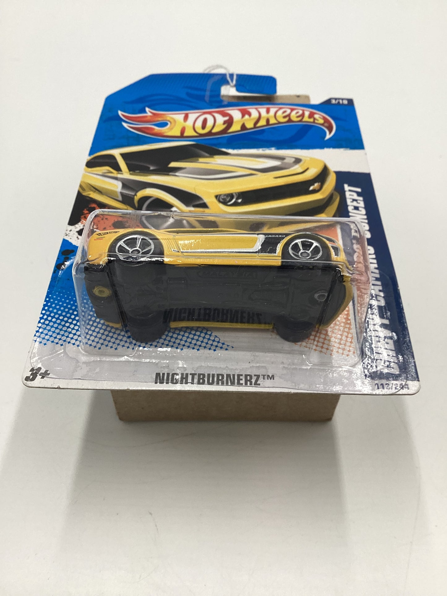 2011 Hot Wheels Nightburner #113 Chevy Camaro Concept Yellow Kmart Exclusive