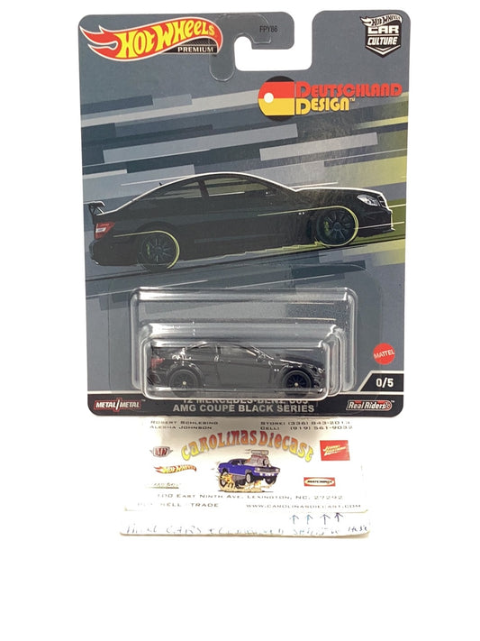 2022 Hot wheels car culture Deutschland Design 12 Mercedes Benz C63 AMG Coupe Black Series chase 0/5 with protector