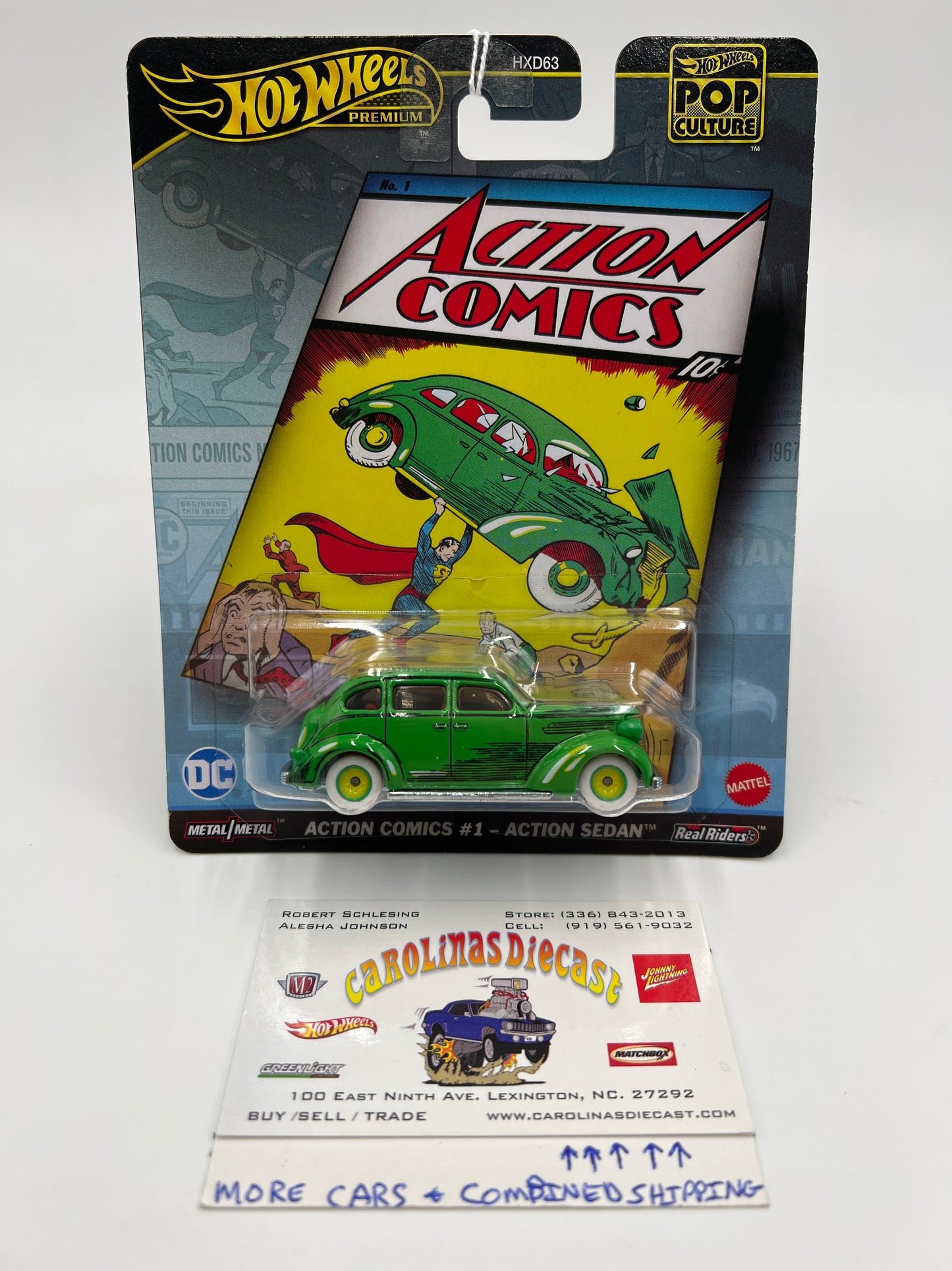 2024 Hot Wheels Gold Label Pop Culture Action Comics #1 Action Sedan Green