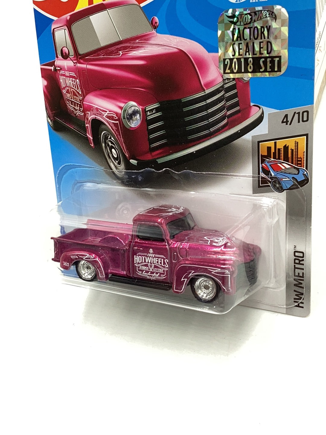 2018 Hot Wheels super treasure hunt 52 Chevy factory sealed W/Protector