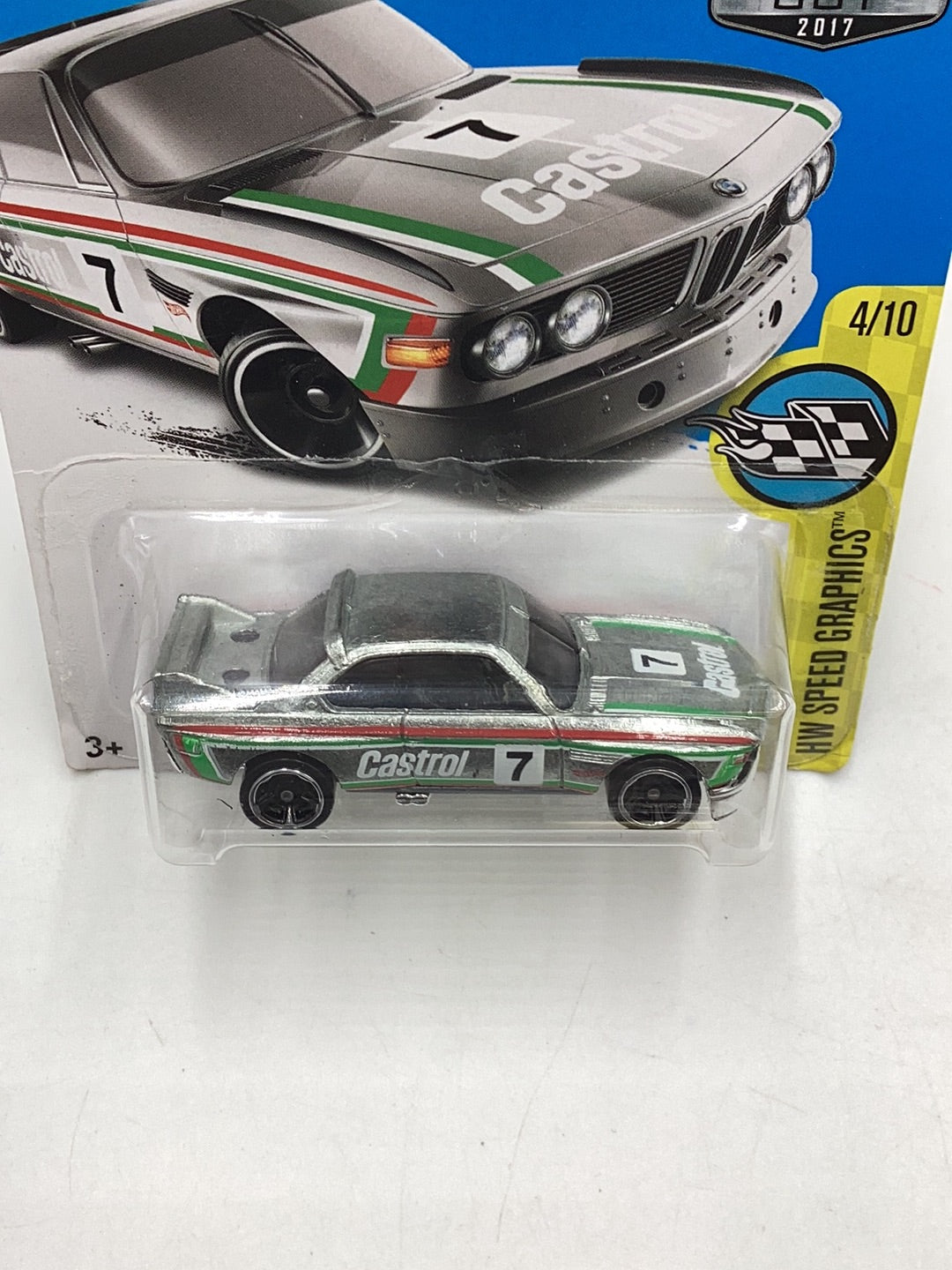 2017 Hot wheels Zamac 001 73 BMW 3.0 CSL Race Car 146D