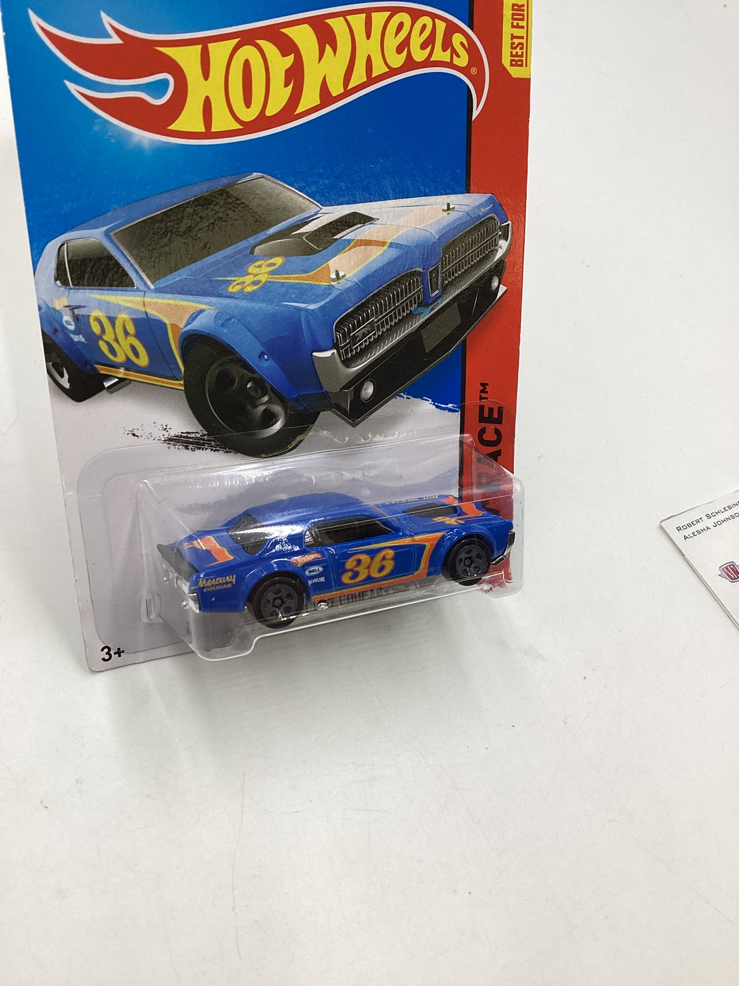 2015 Hot Wheels HW Race #181 68 Mercury Cougar Blue 40B