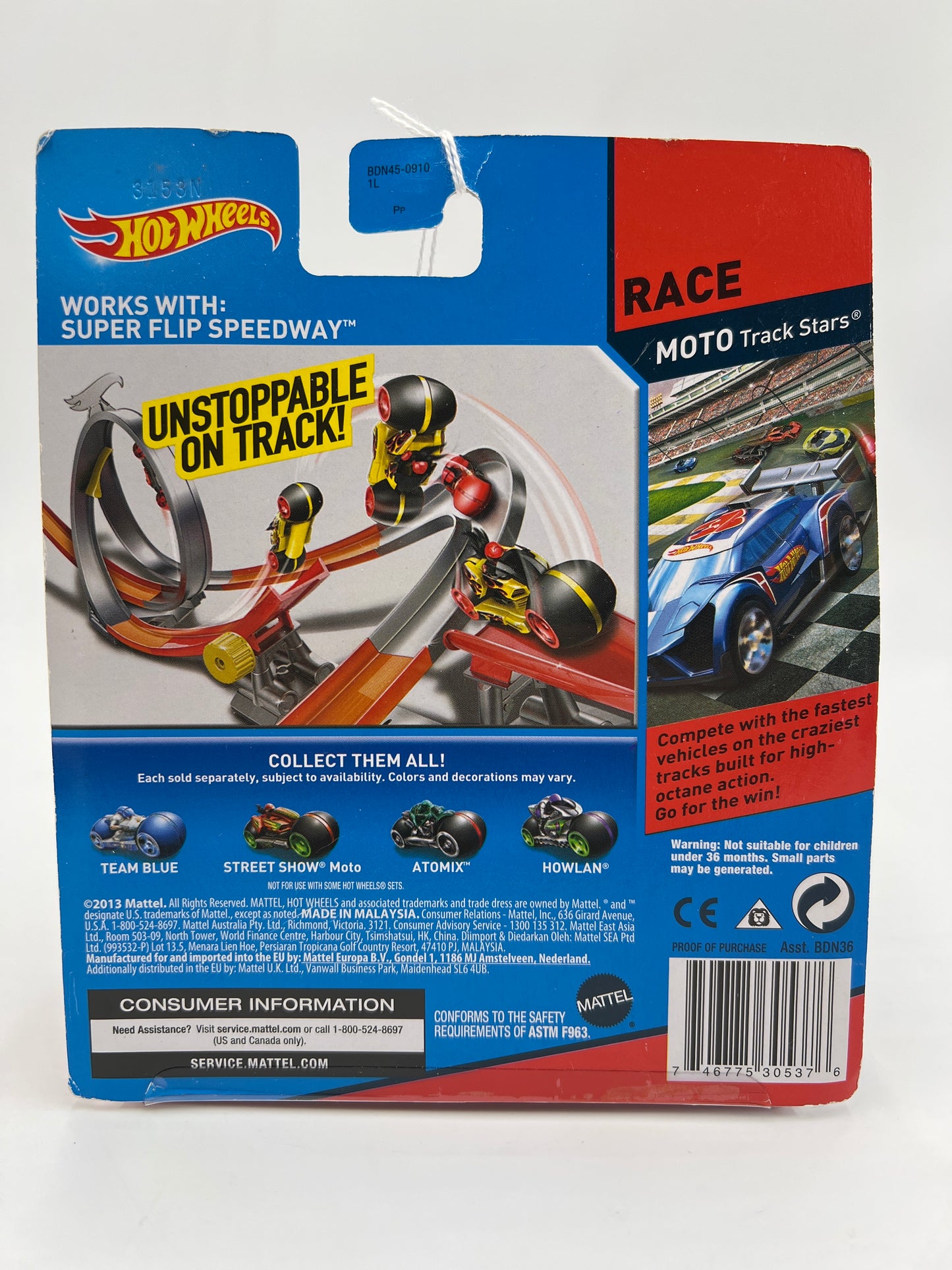 Hot Wheels High Speed Moto Track Stars Howlan SR