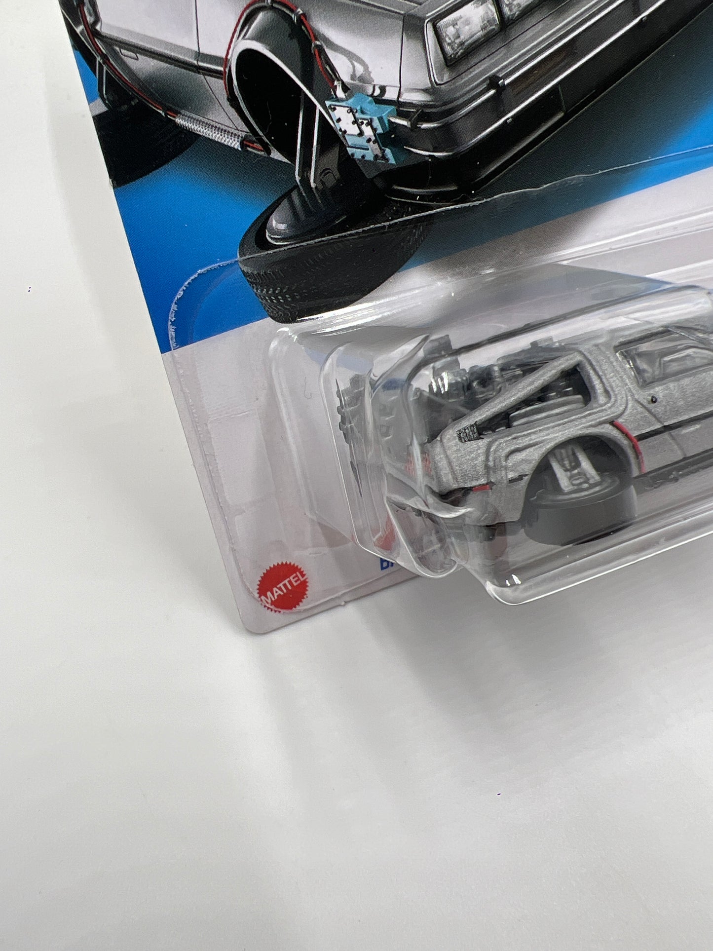 2024 Hot Wheels Screen Time #60 Back to the Future Time Machine Hover Mode Blister Not Perfect 123B