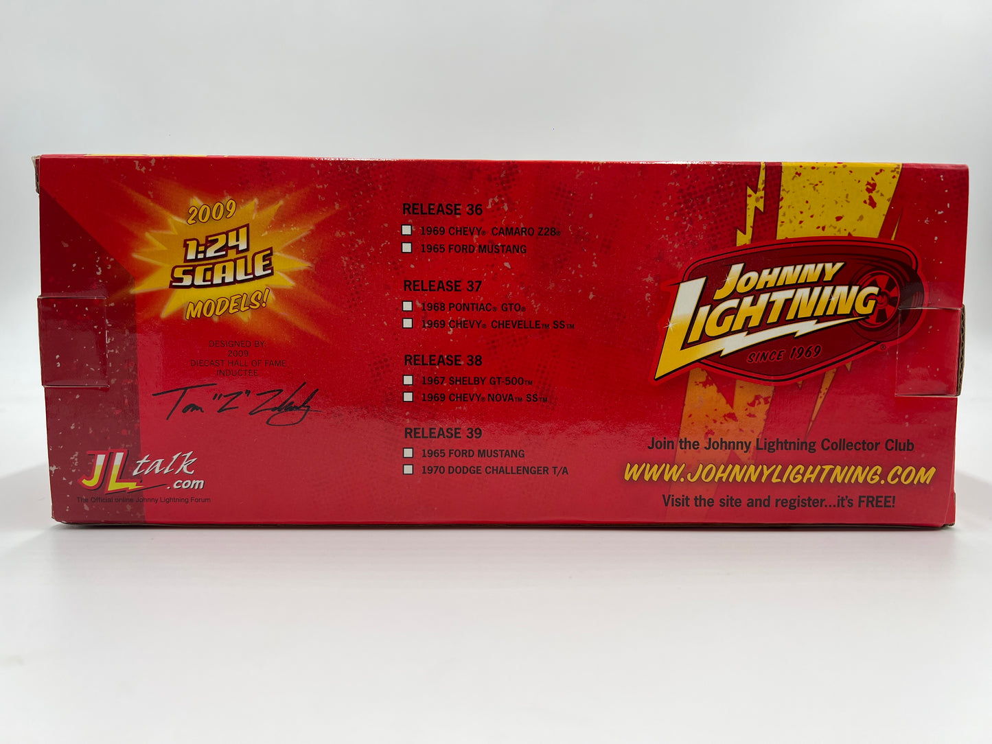 Johnny Lightning 1:24 Scale White Lightning Chase Muscle Cars R39 1970 Dodge Challenger T/A White VHTF