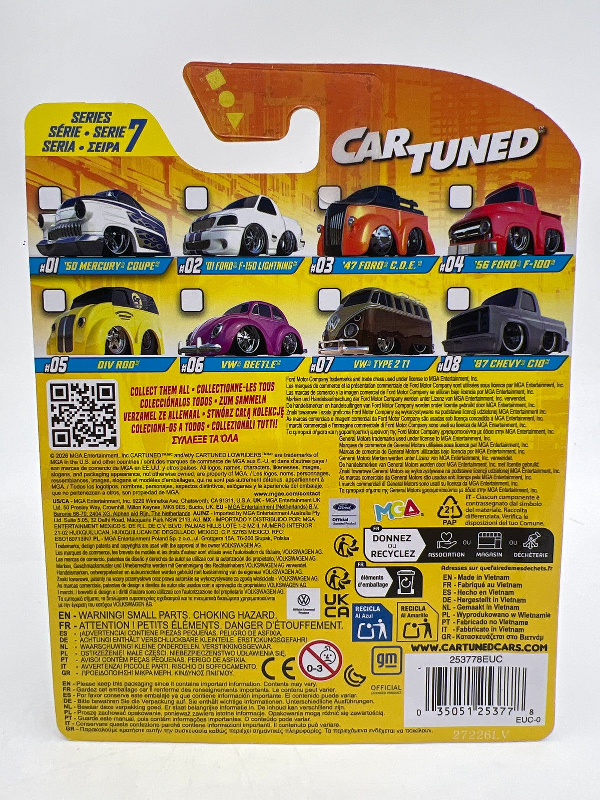MGA Car Tuned Hobby Exclusive Series 7 #6 VW Beetle Pink