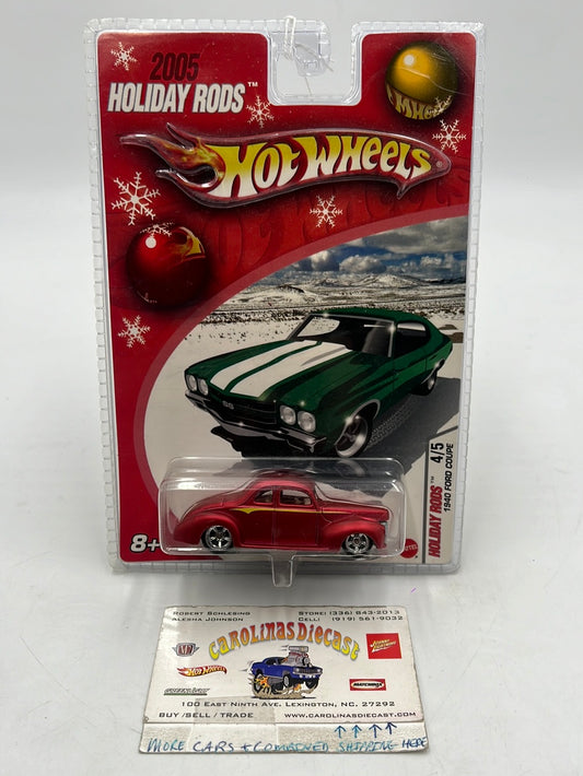Hot Wheels 2005 Holiday Rods 1940 Ford Coupe 4/5 272I