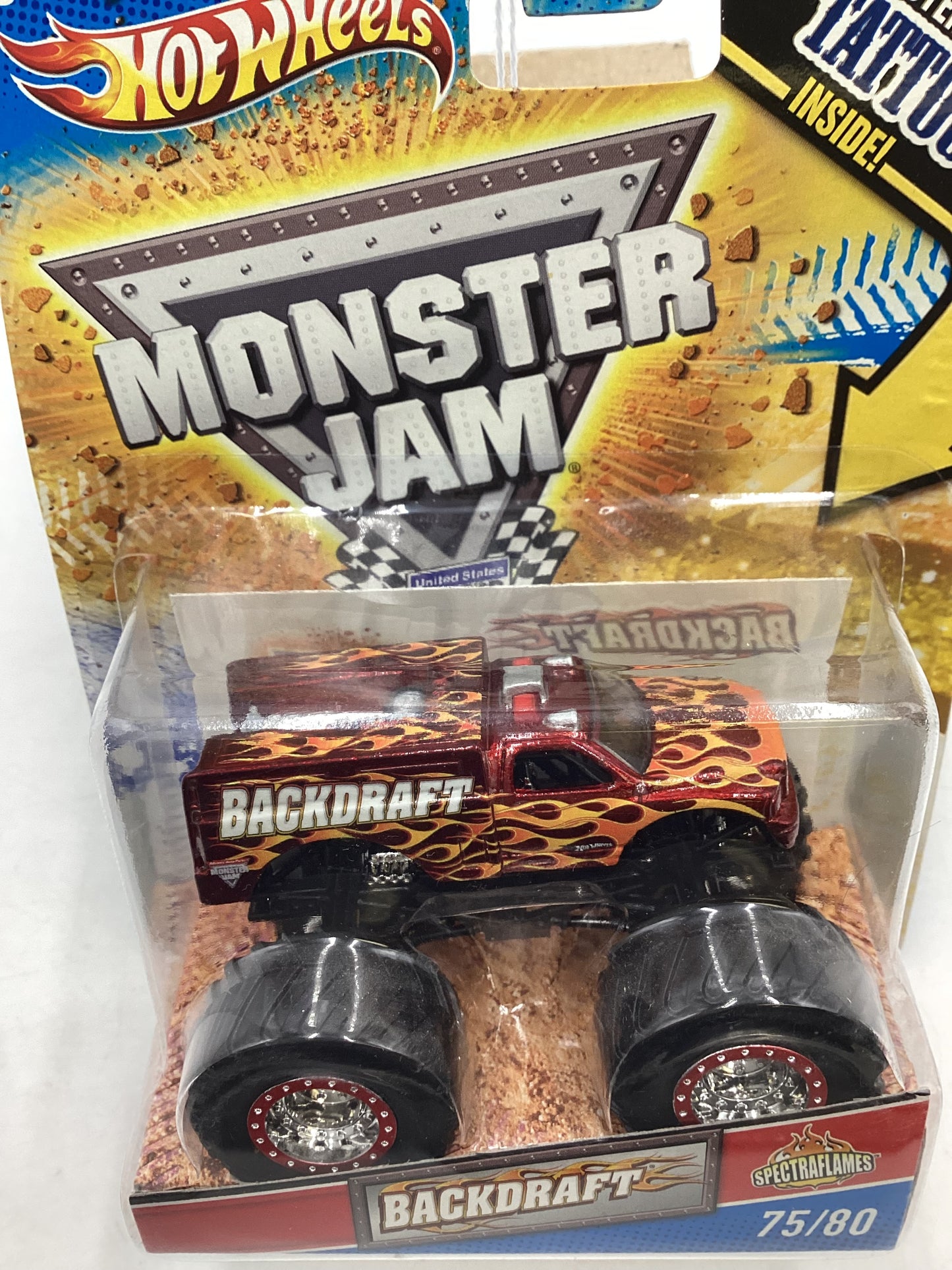 Hot Wheels Monster Jam Backdraft Spectraflame 124A