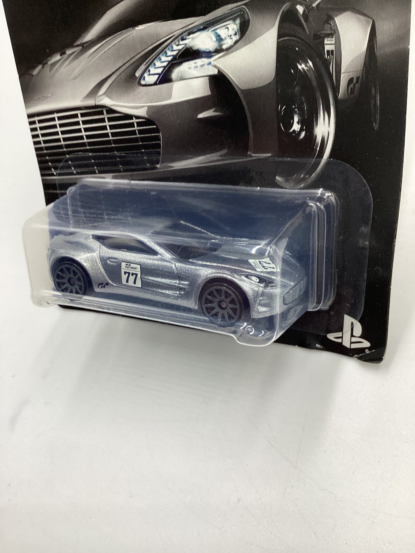 Hot Wheels Gran Turismo #6 Aston Martin One-77 Silver 153F