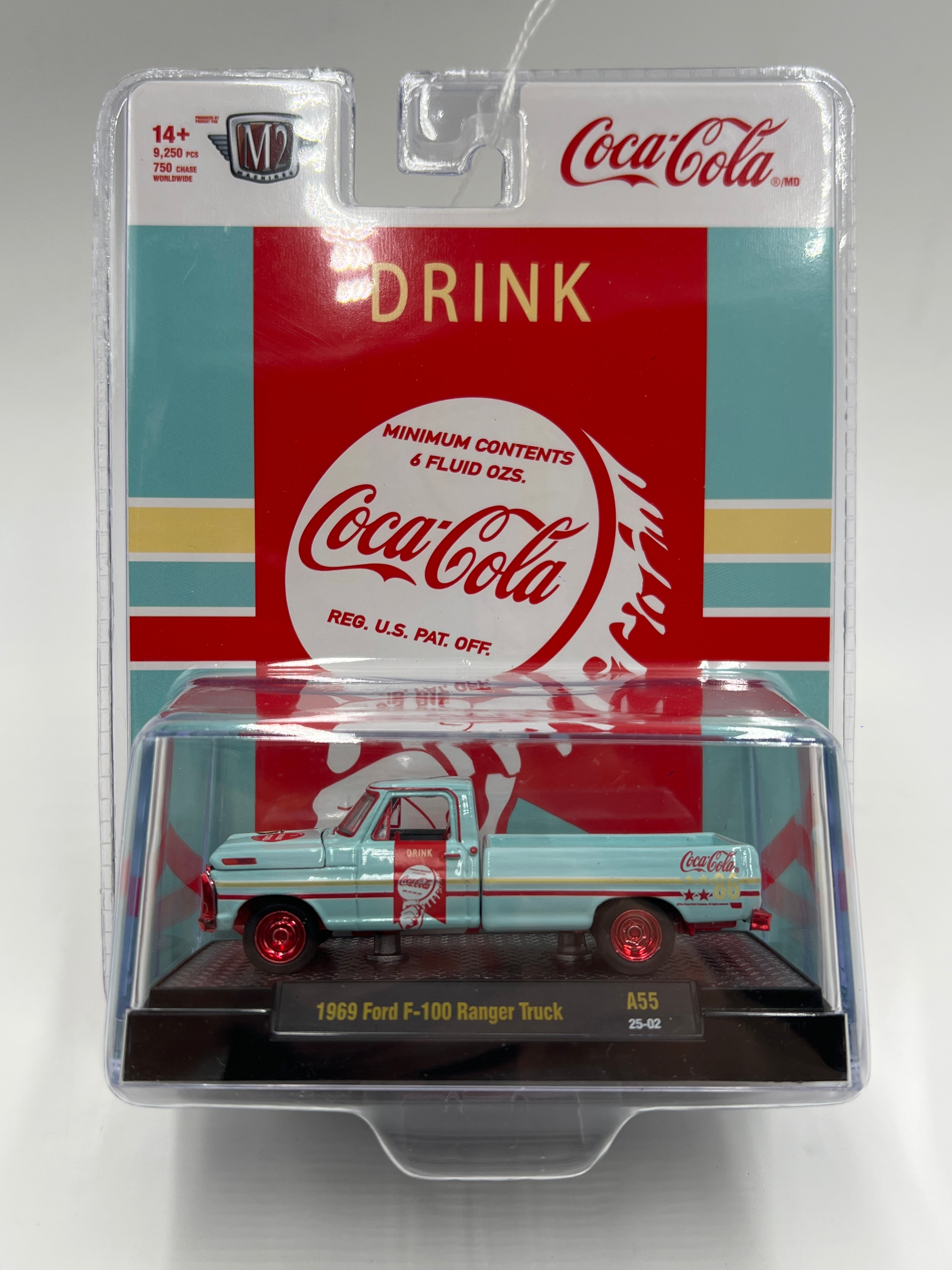 2025 M2 Machines Coca Cola CHASE 1969 Ford F-100 Ranger Truck