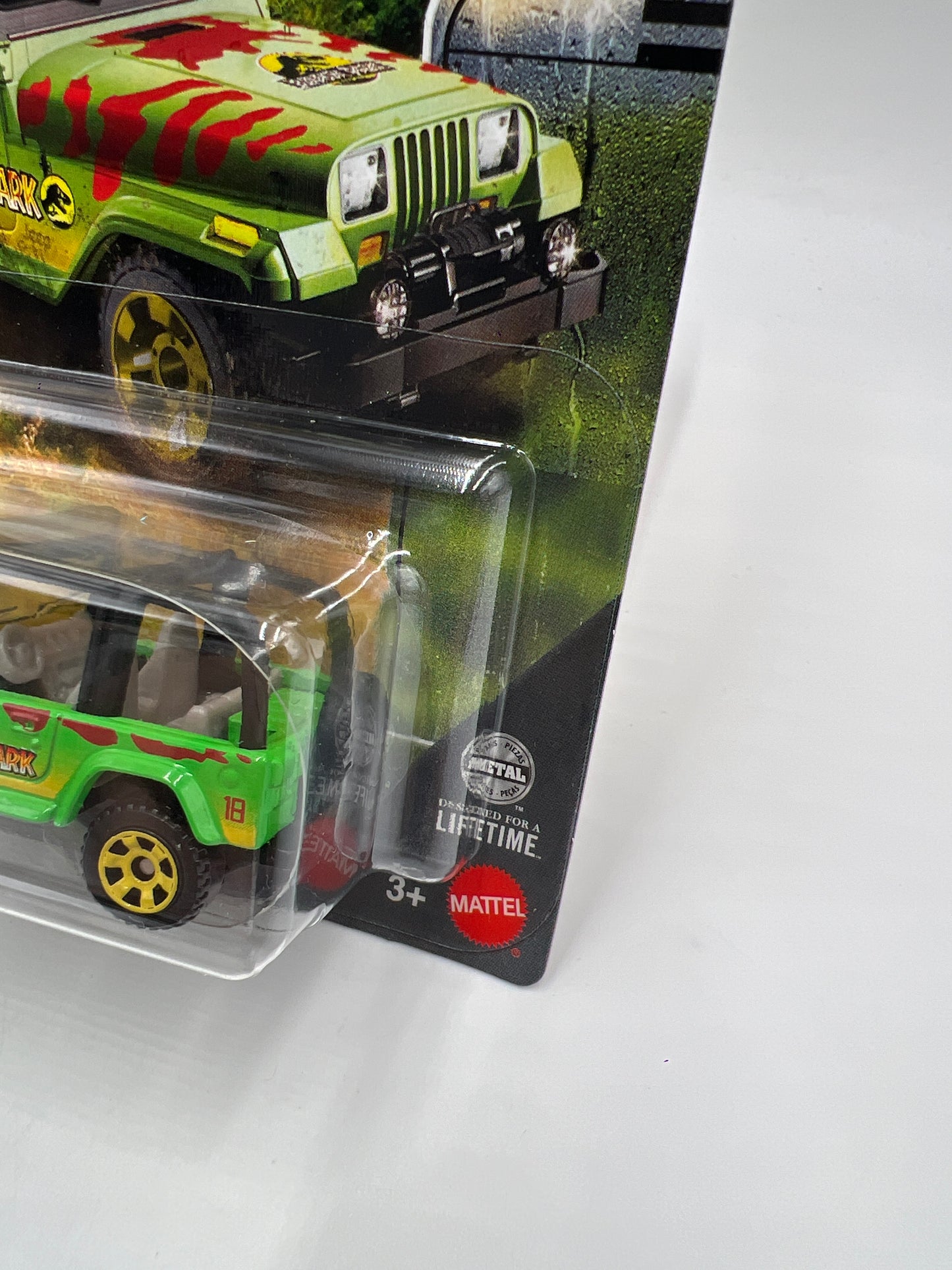 Matchbox Jurassic World Rebirth Jeep Wrangler #18 Green 159i