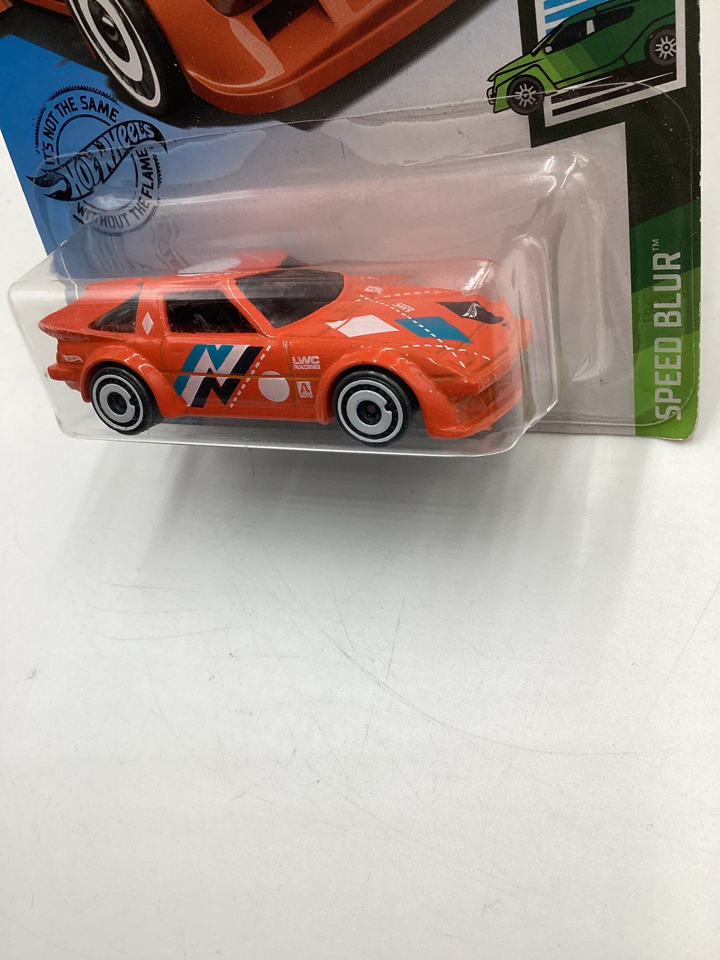 2020 Hot wheels Speed Blur #130 Mazda RX-7 Orange 86D