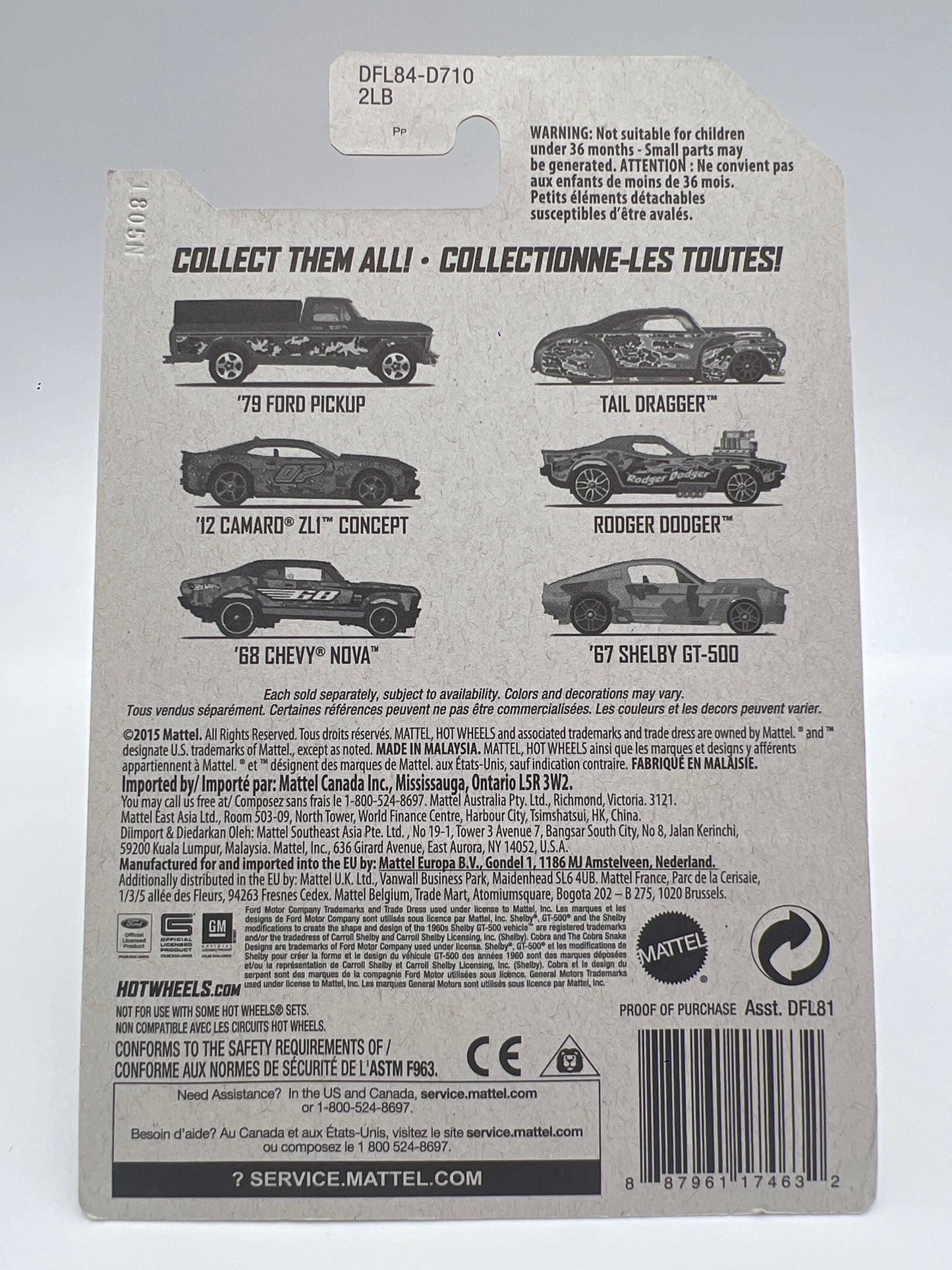 Hot Wheels Camouflage Series #3 12 Camaro ZL1 Concept 159A