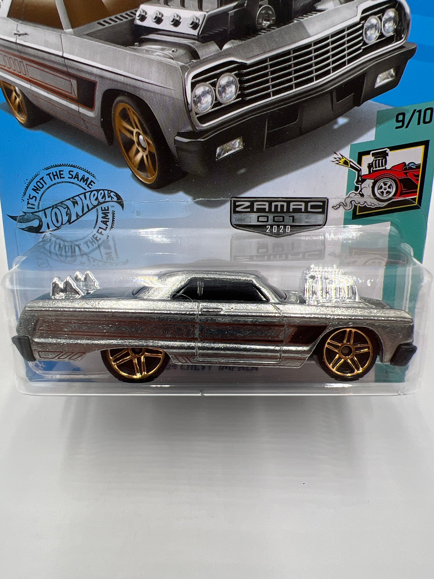 2020 Hot Wheels Walmart Exclusive Zamac 1 #58 64 Chevy Impala Tooned 145H