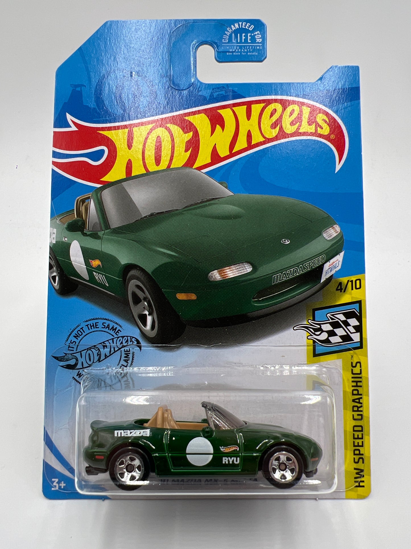 2019 Hot Wheels GameStop Exclusive 91 Mazda MX-5 Miata Green W/Protector