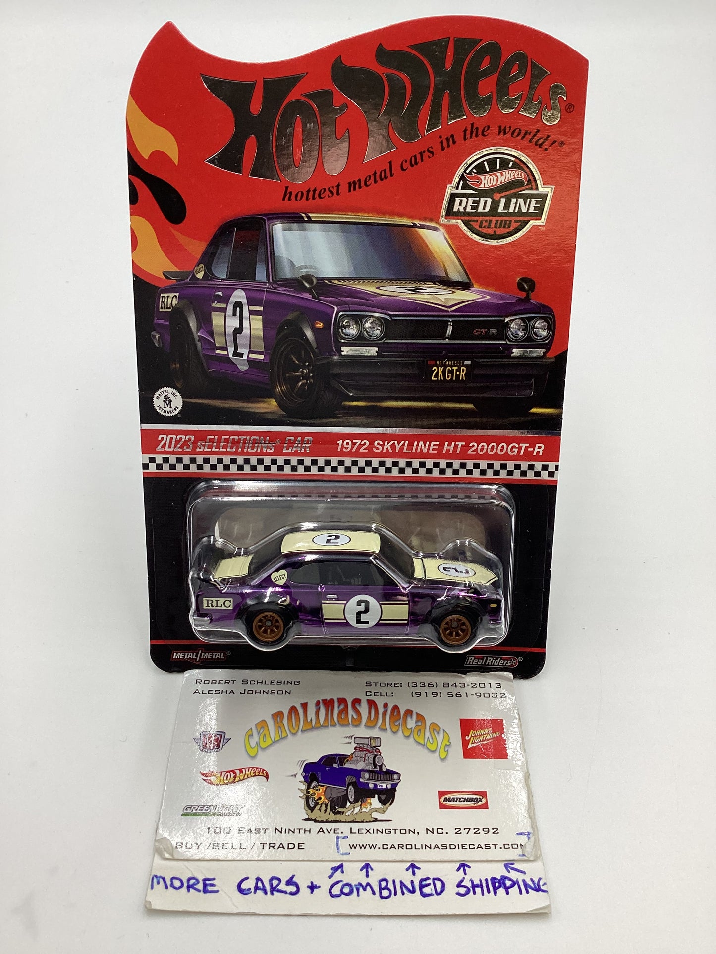 2023 Hot Wheels RLC sELECTIONs 1972 Skyline H/T 2000GT-R Purple with protector