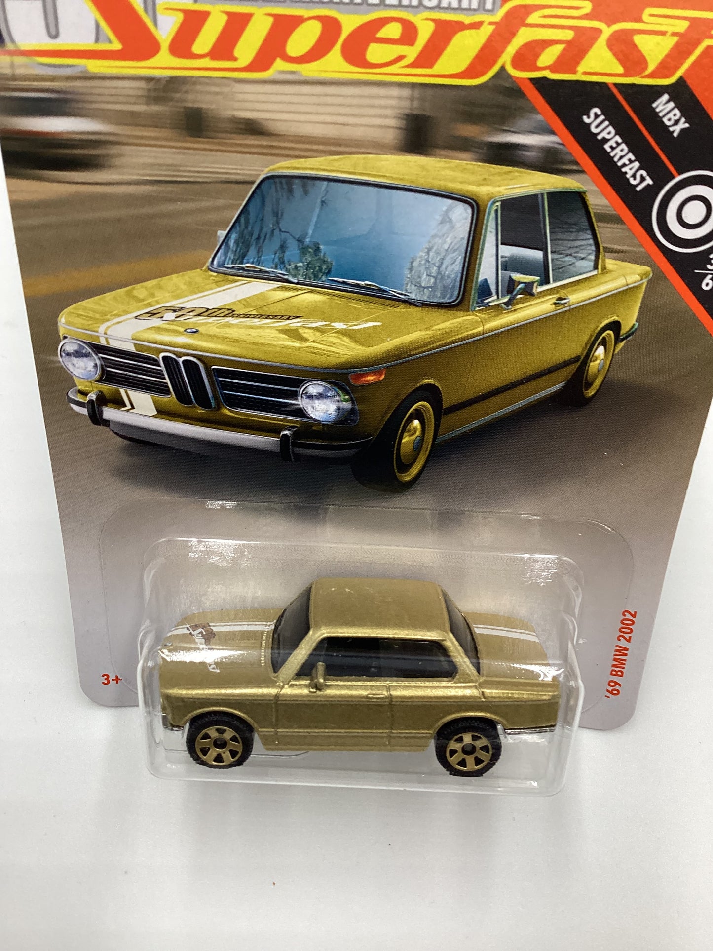 2019 Matchbox 50th Anniversary Superfast Gold 69 BMW 2002 Gold SR