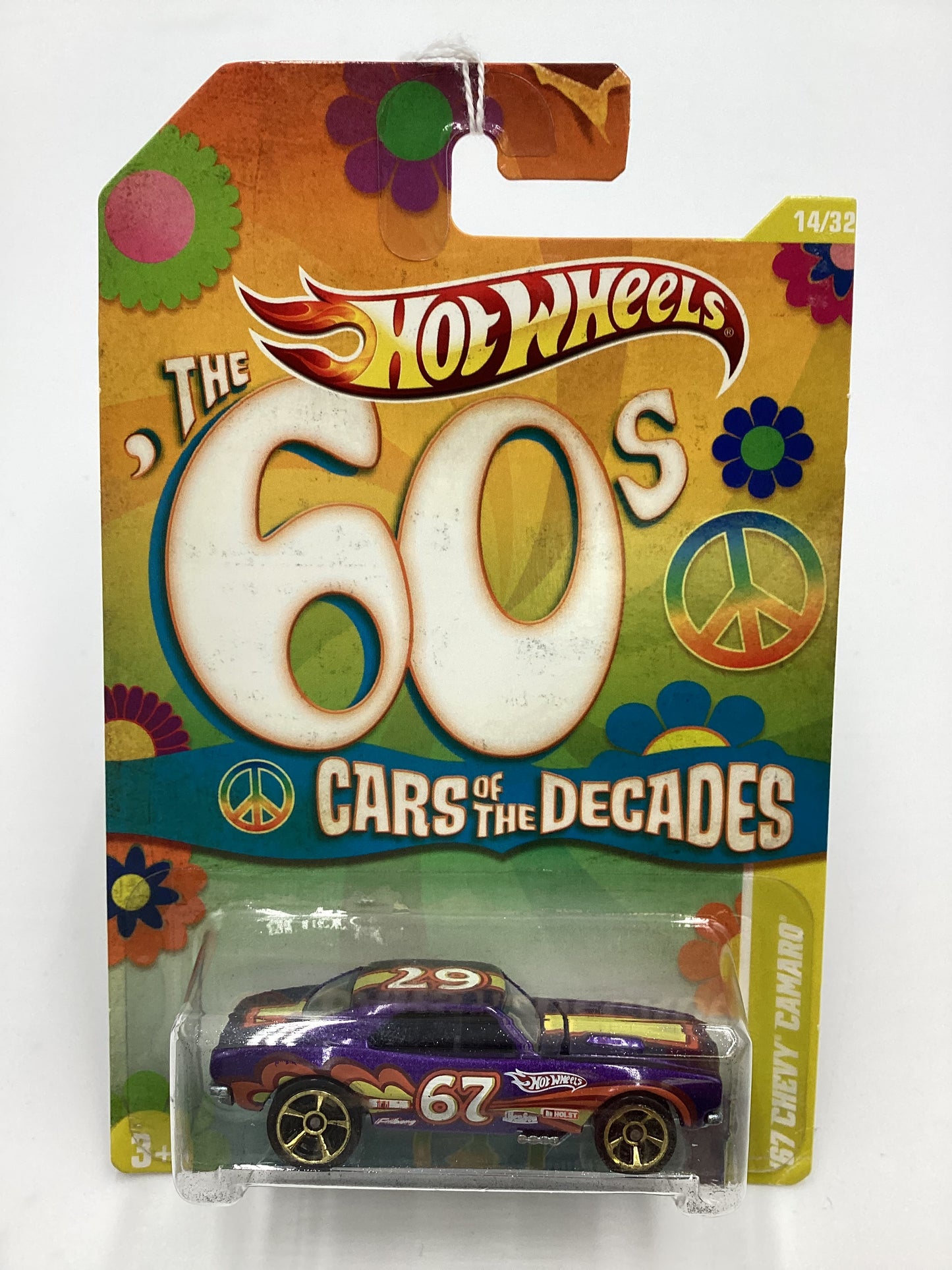 2011 Hot wheels The 60’s Cars of the Decade #14 67 Chevy Camaro Purple 157i