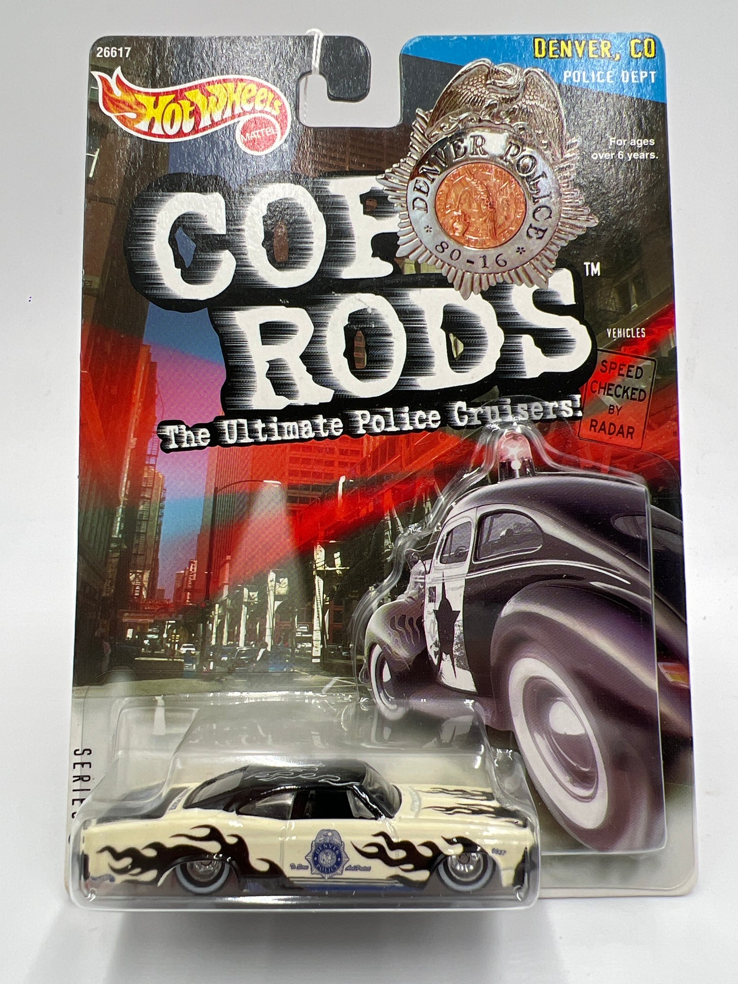 Hot Wheels Cop Rods Series 2 Denver Co 65 Impala Lowrider W/Real Riders