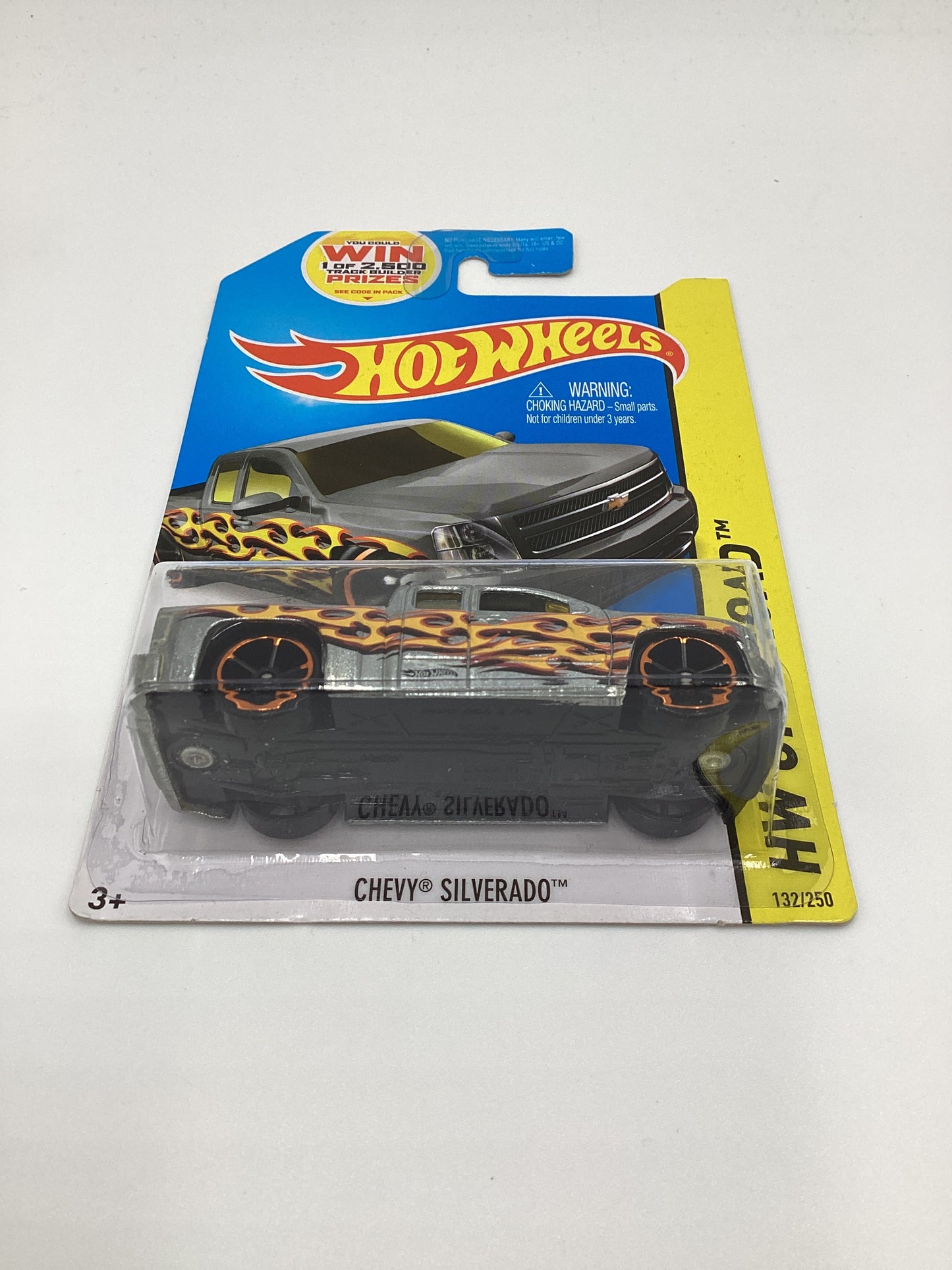 2014 Hot Wheels Off-Road #132 Zamac Chevy Silverado W/Protector *See Description*