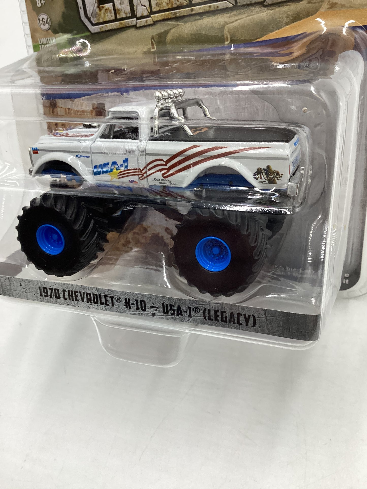 Greenlight Kings of Crunch 1970 Chevrolet K-10 USA-1 (Legacy) Walmart Chase