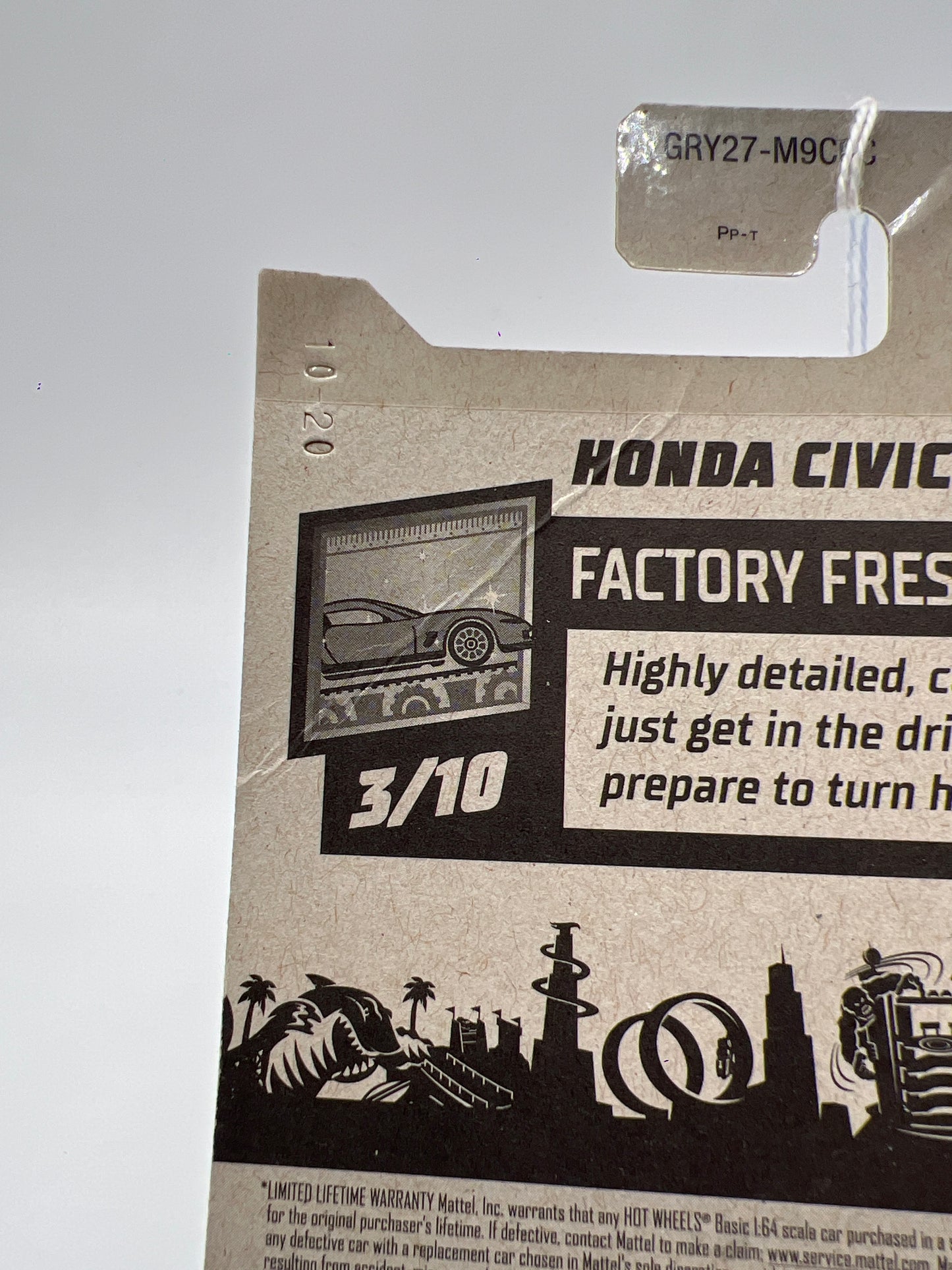 2021 Hot Wheels Factory Fresh #63 Honda Civic Si Blue Card Not Perfect 78A