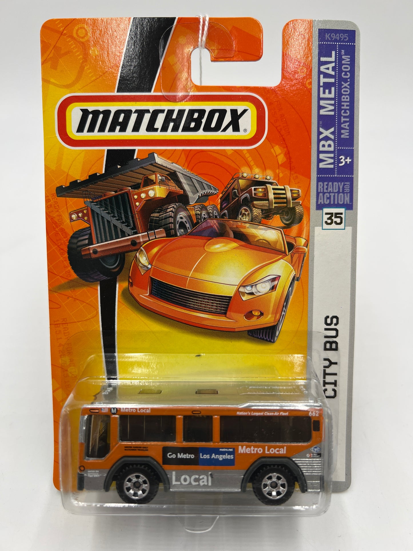 Matchbox #35 MBX Metal City Bus Orange 211D