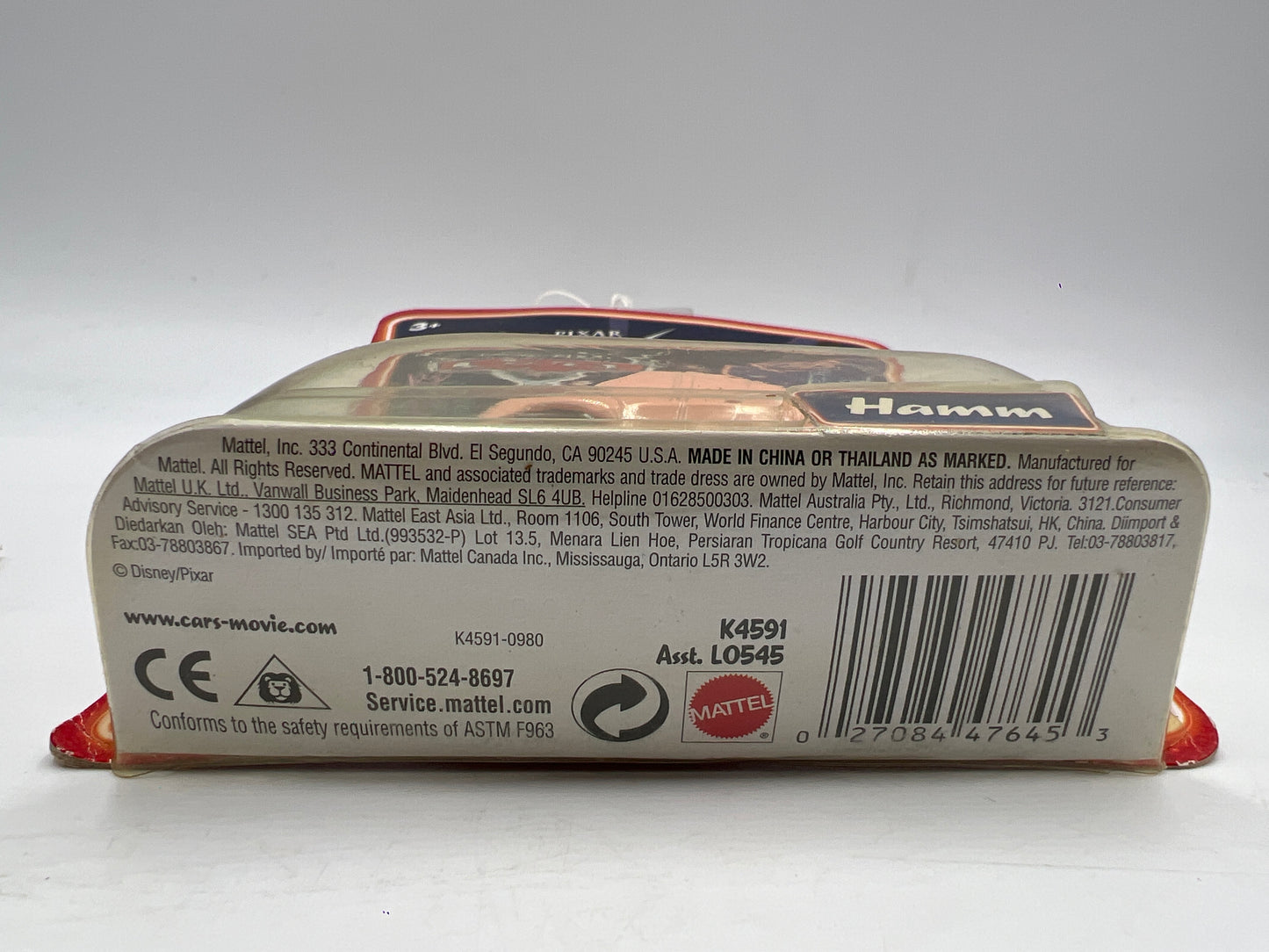 Disney Pixar Cars Supercharged Hamm 139C