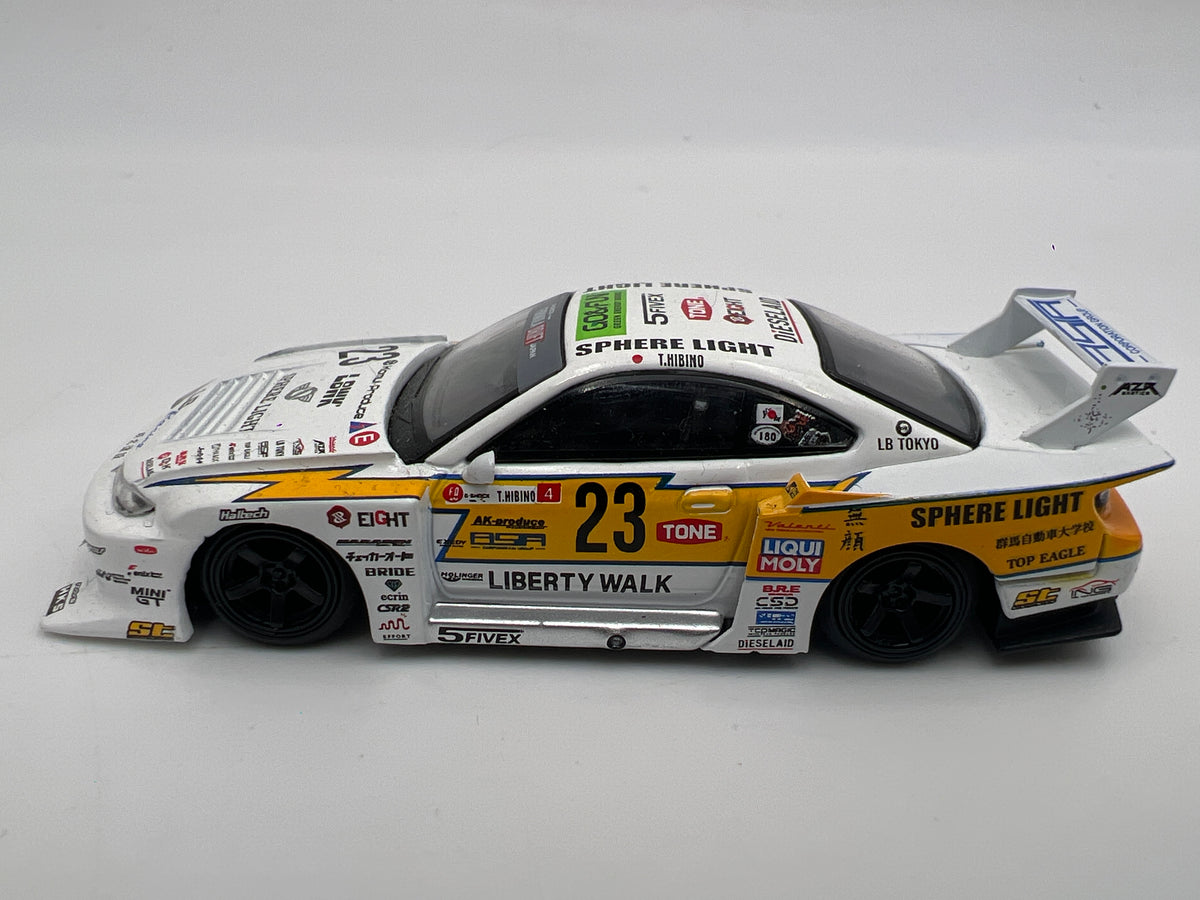 Mini GT #618 MiJo Exclusive LB-Super Silhouette Nissan S15 Silvia #23 2022 Goodwood Festival