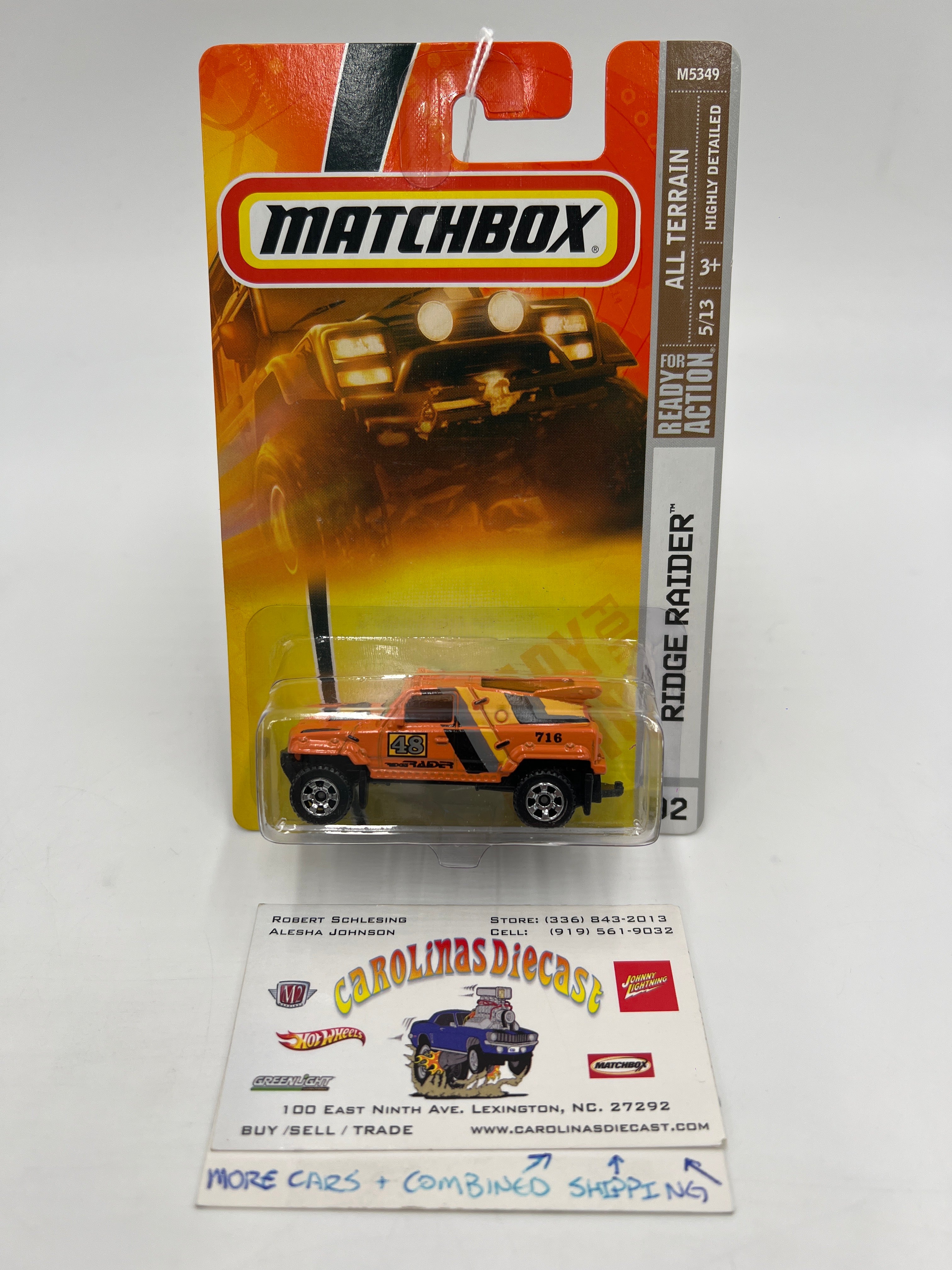 Matchbox All Terrain #92 Ridge Raider Orange 216H – carolinasdiecast