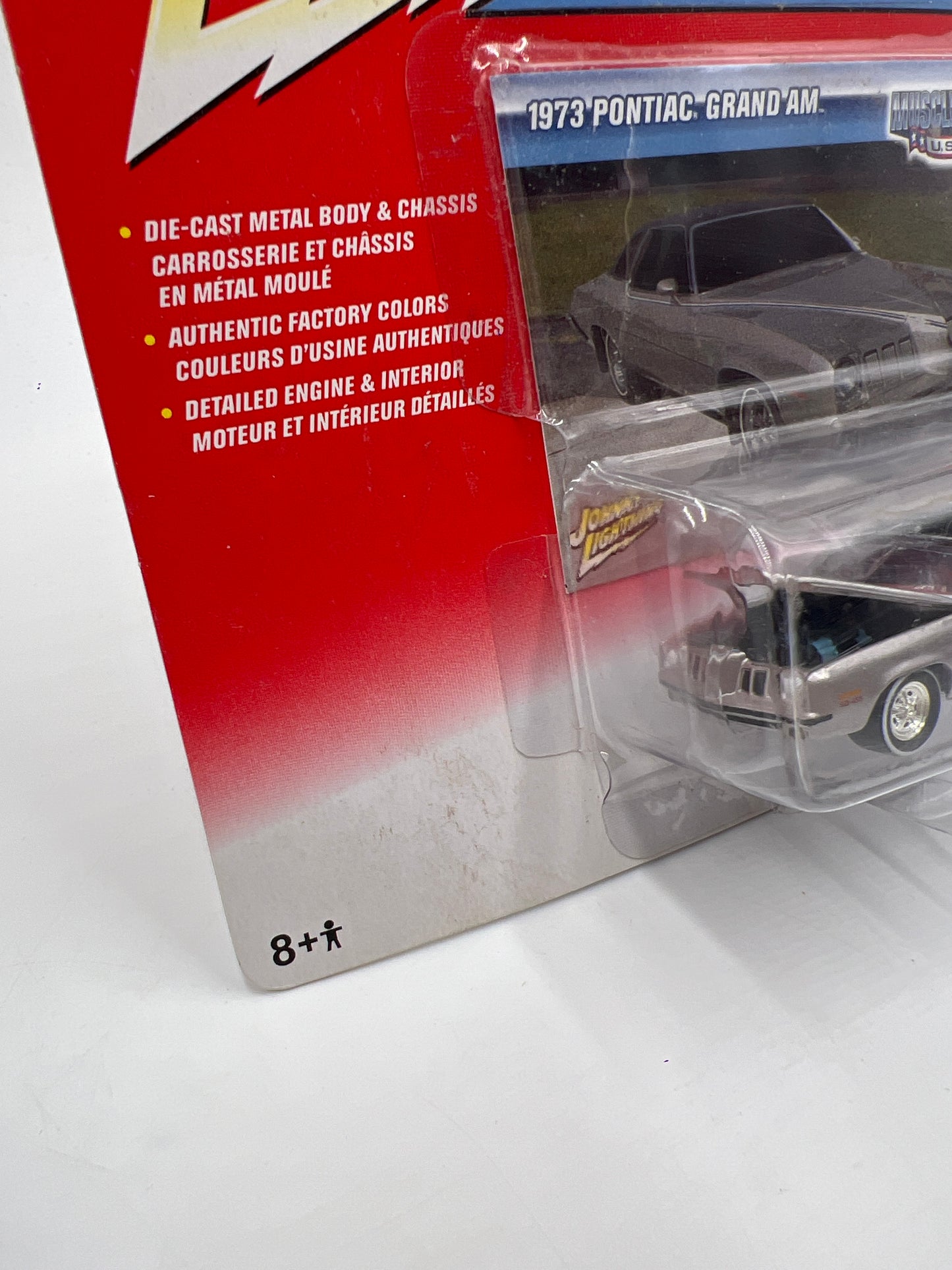 Johnny Lightning Muscle Cars USA #45 1973 Pontiac Grand Am Silver 221D