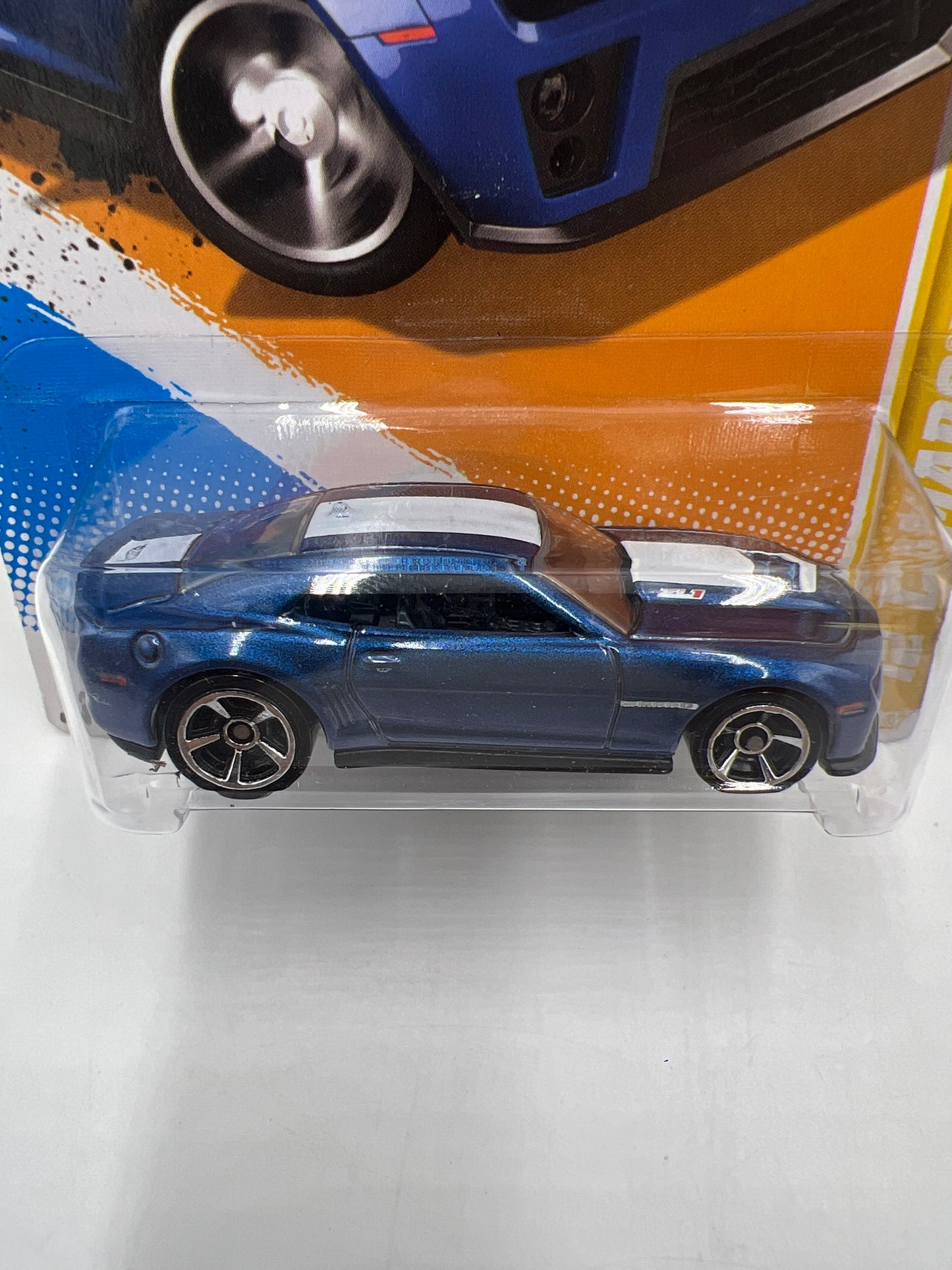 2012 Hot Wheels New Models #9 12 Camaro ZL1 Blue 3B